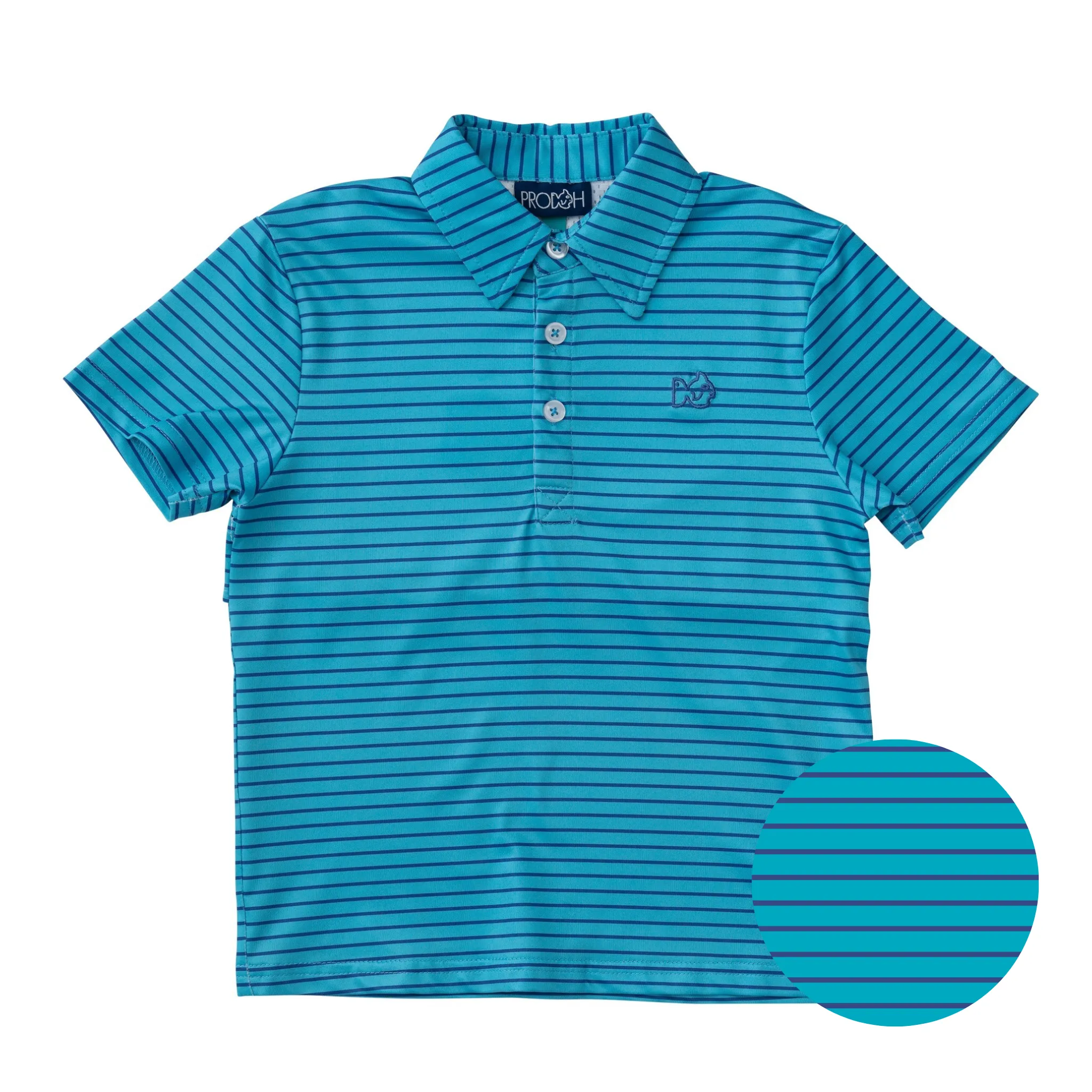 Pro Performance Polo in Scuba Stripe