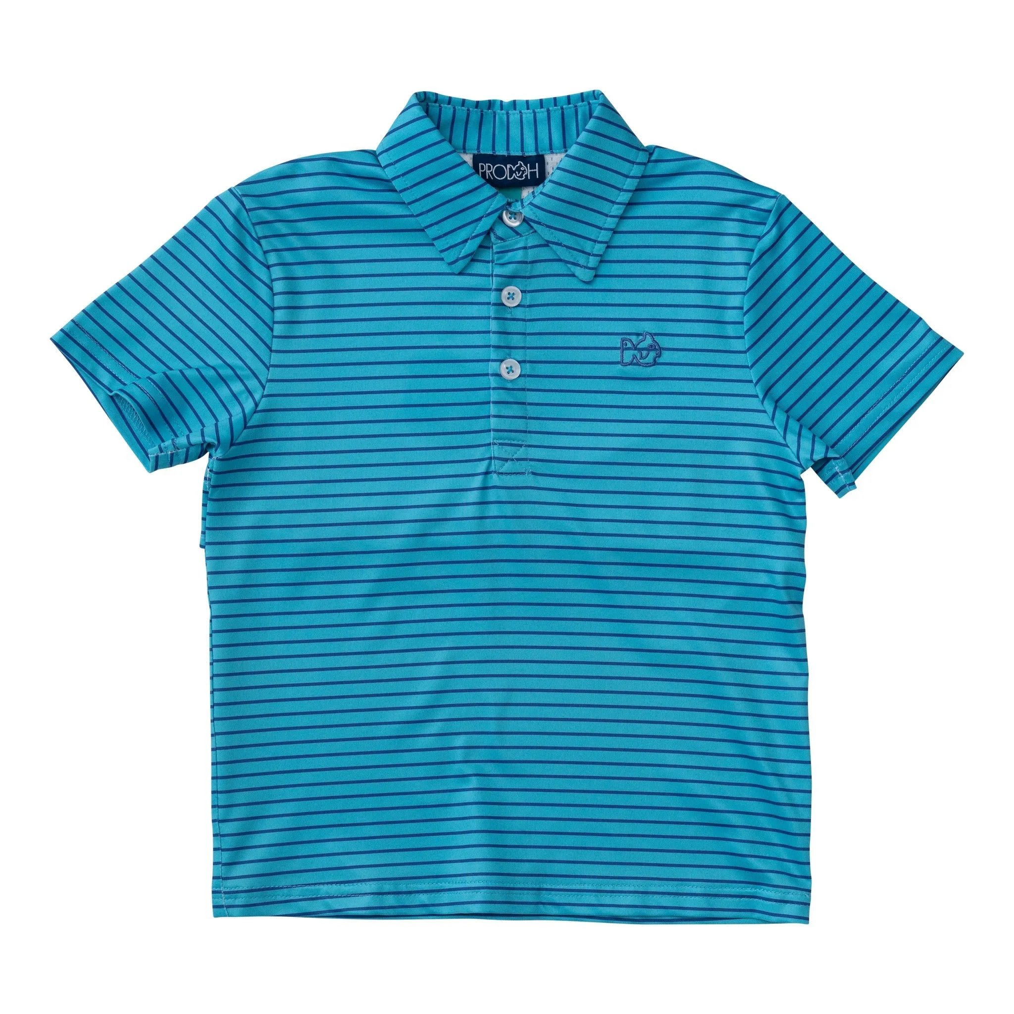 Pro Performance Polo in Scuba Stripe