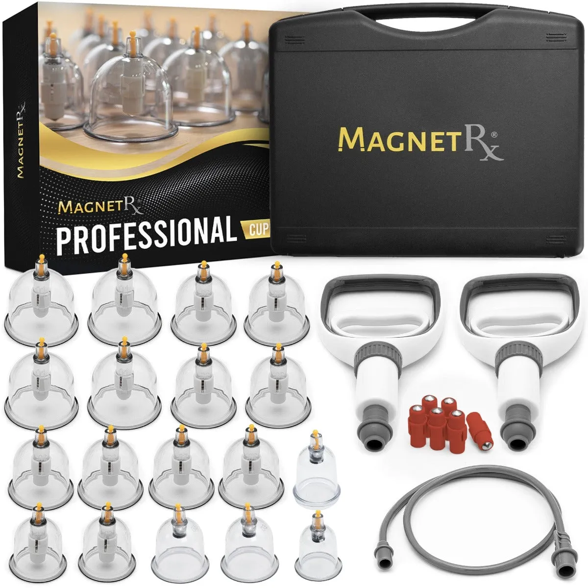 Professional Biomagnetic Cupping Therapy Set – 18 Massage Cups with Magnetic Therapy