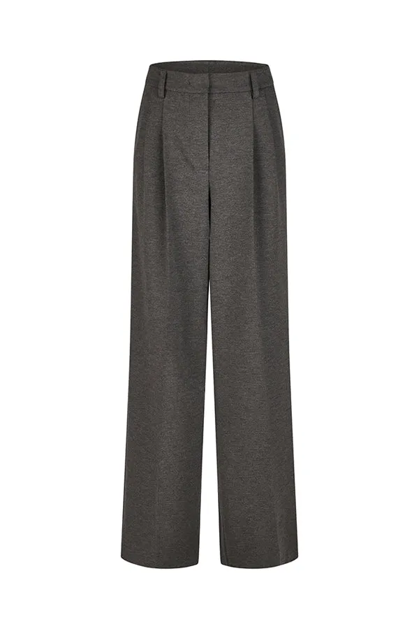 Rabe & LecomteBLACK HIGH WAISTED WIDE LEG TROUSERS