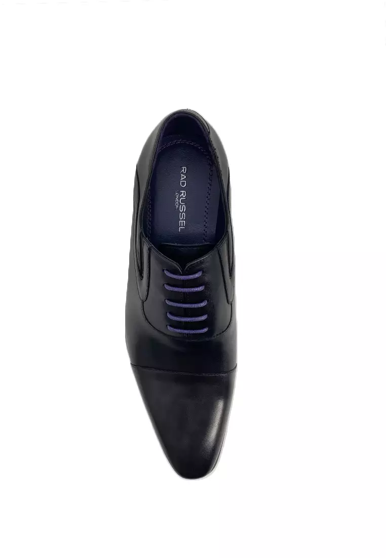 Timeless Sleek Lace-up Oxfords in Americano Black