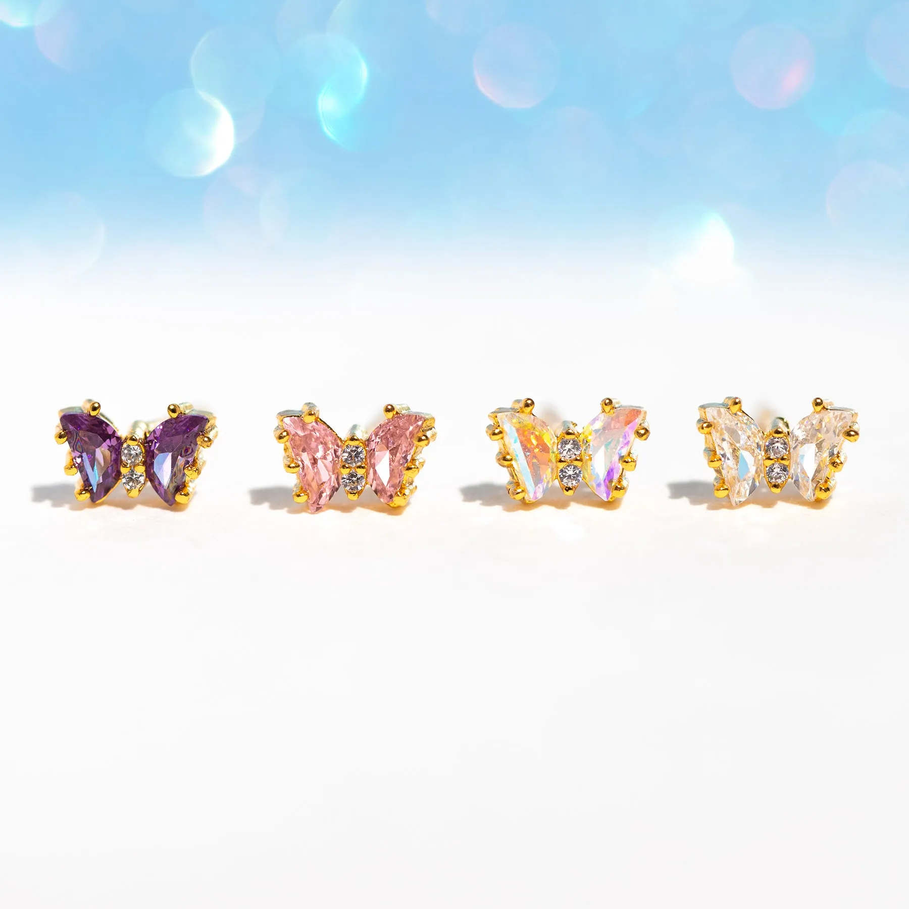 Radiant Flutter Love Stud Set