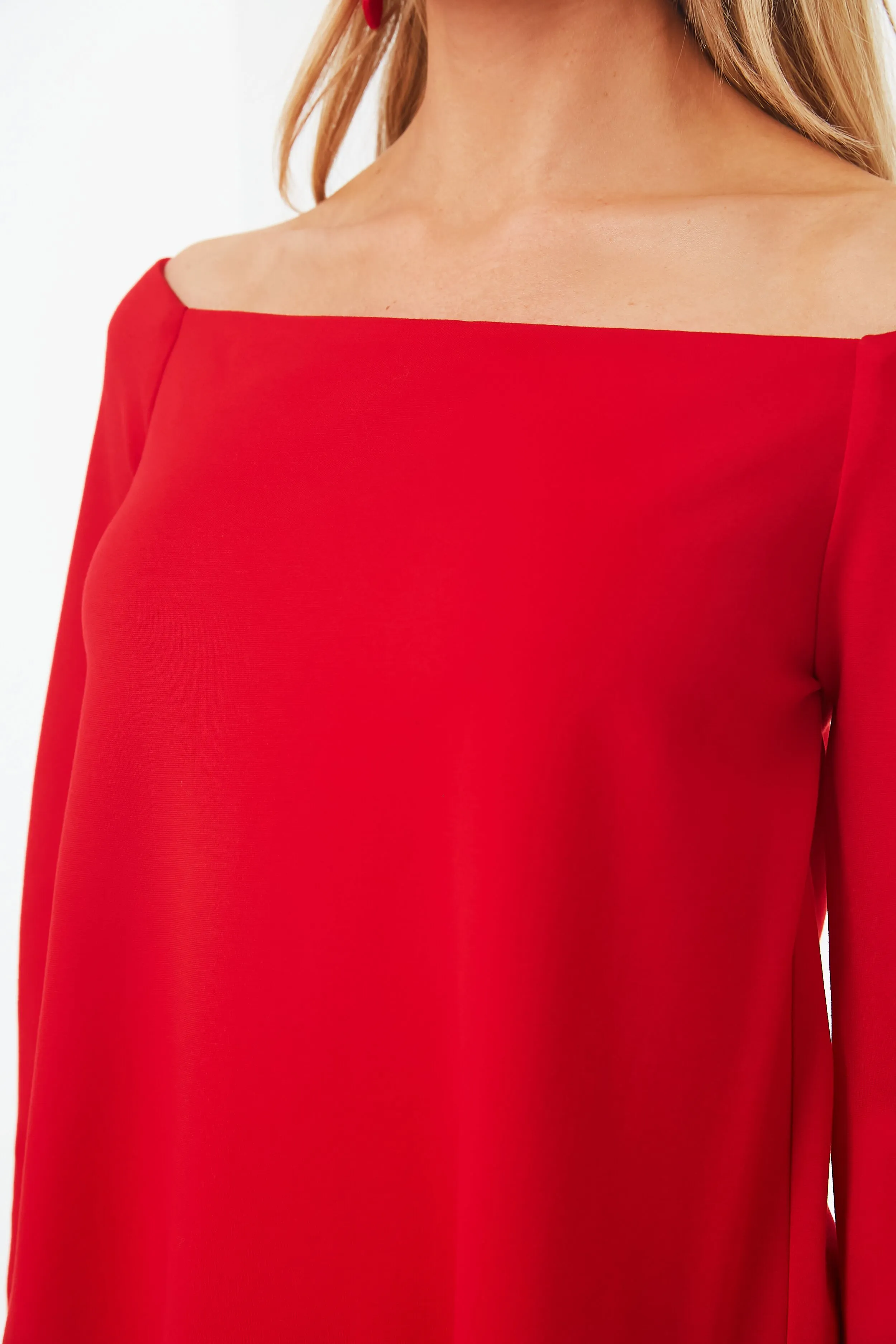 Red Miranda Off The Shoulder Blouse