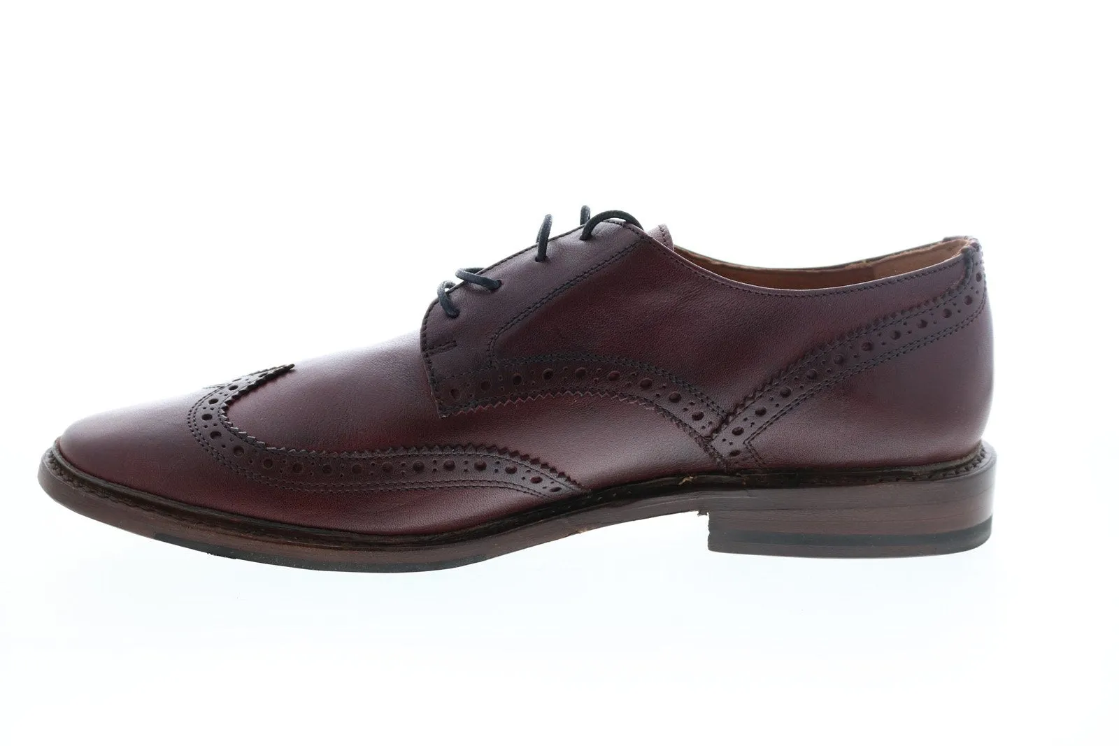 Red Wingtip Brogue Oxfords