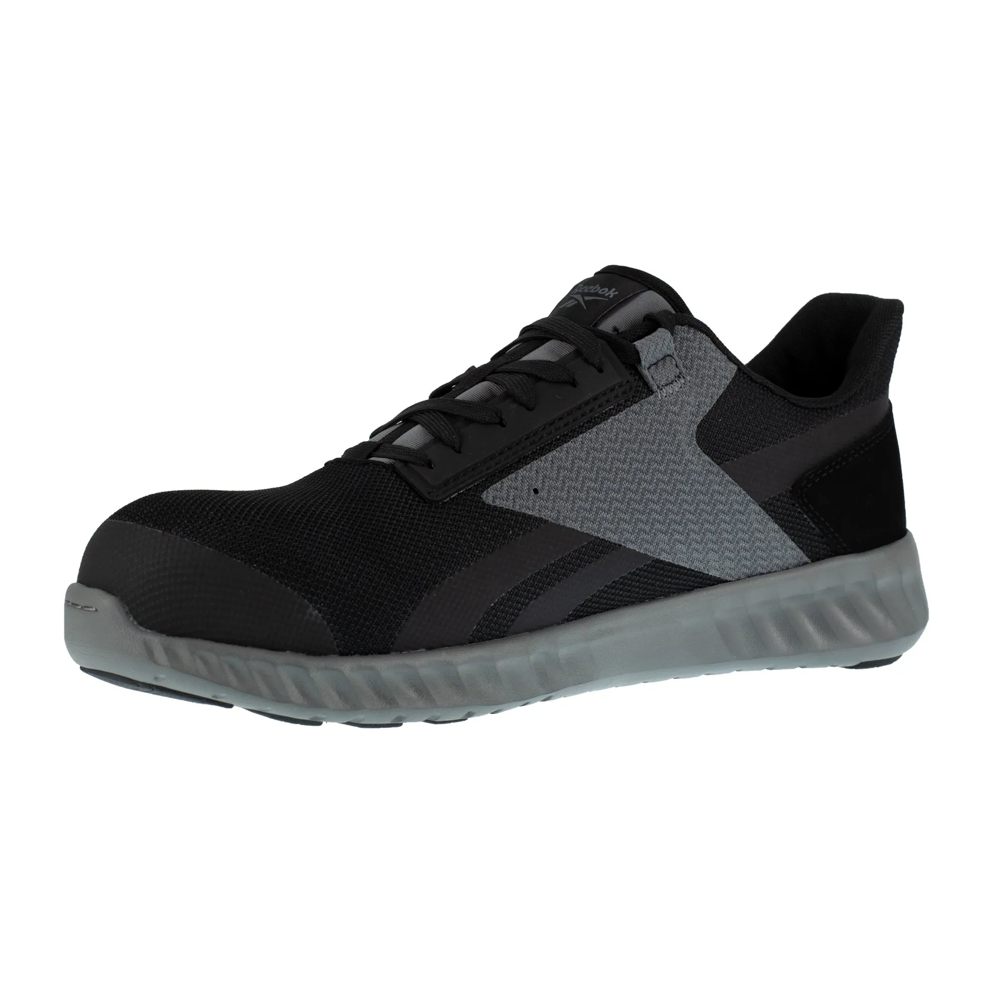 Mens Black/Grey Mesh Sublite Legend Work Oxfords by Reebok