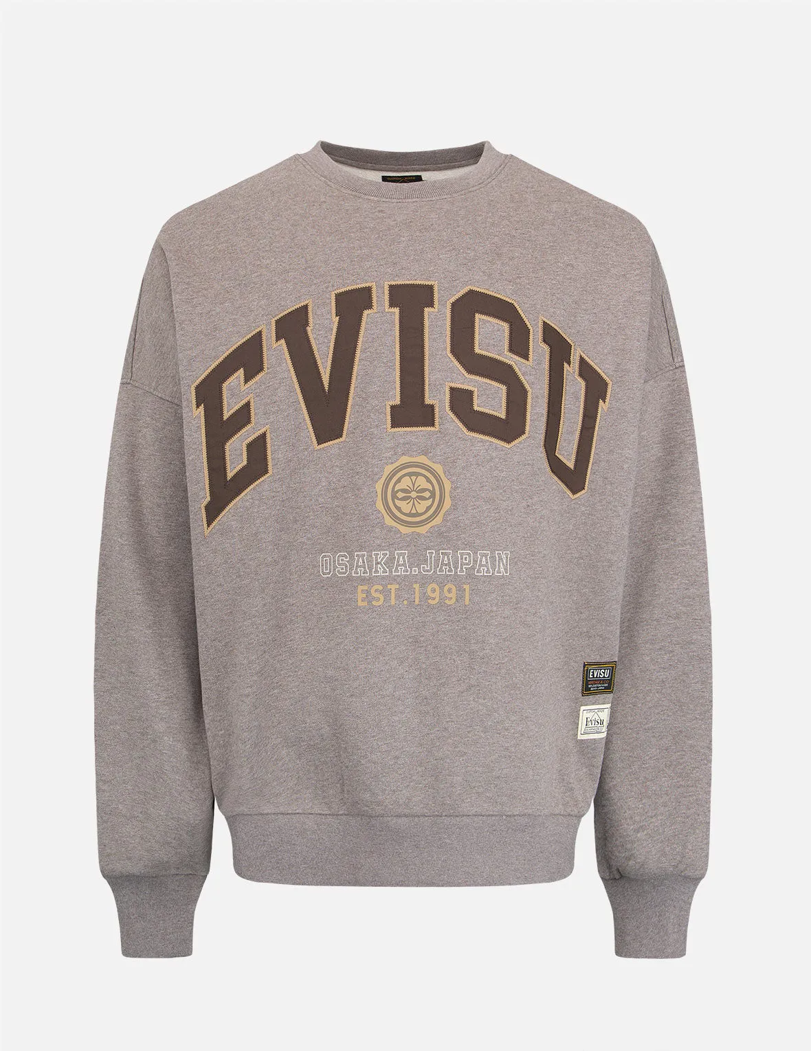 Retro Logo Print Oversized Sweatshirt