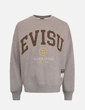 Retro Logo Print Oversized Sweatshirt