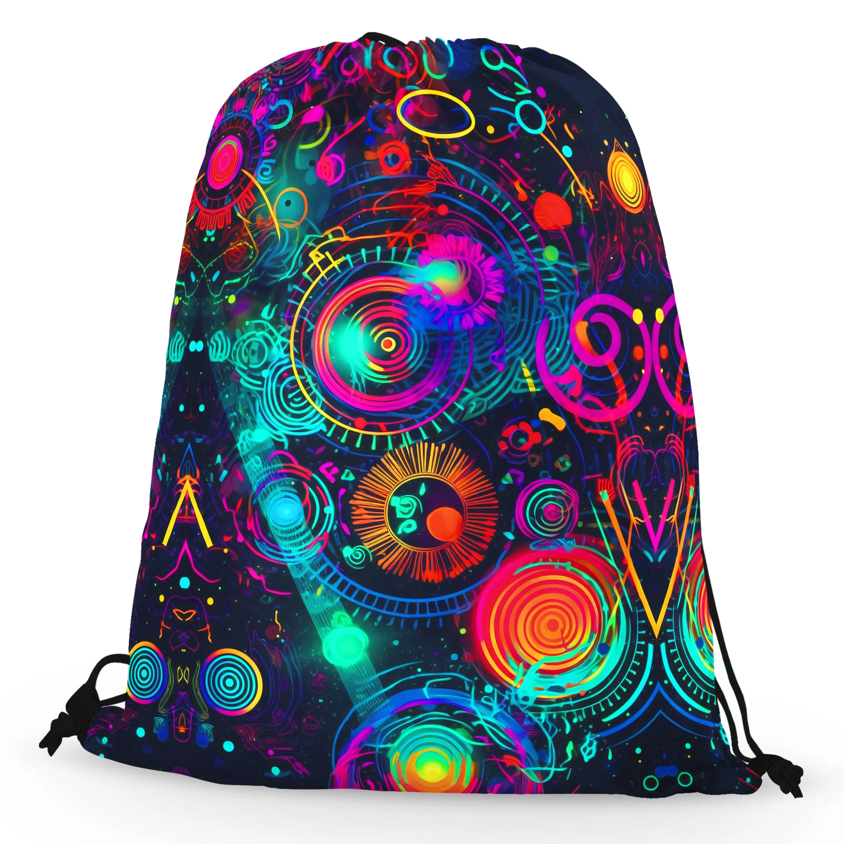 Retro Trip Drawstring Bag