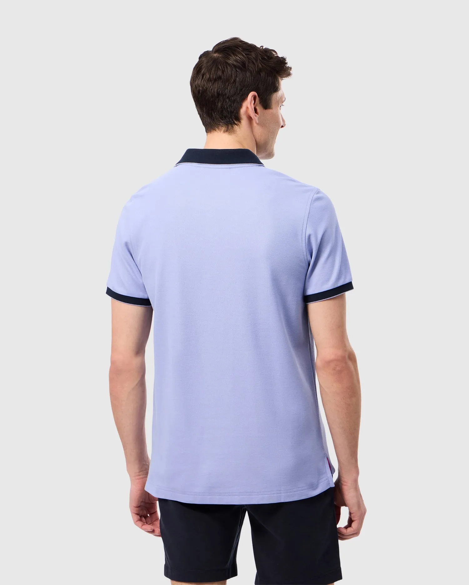 Richards Johnny Men's Collar Polo Shirt Cotton Pique - B6K641C200.