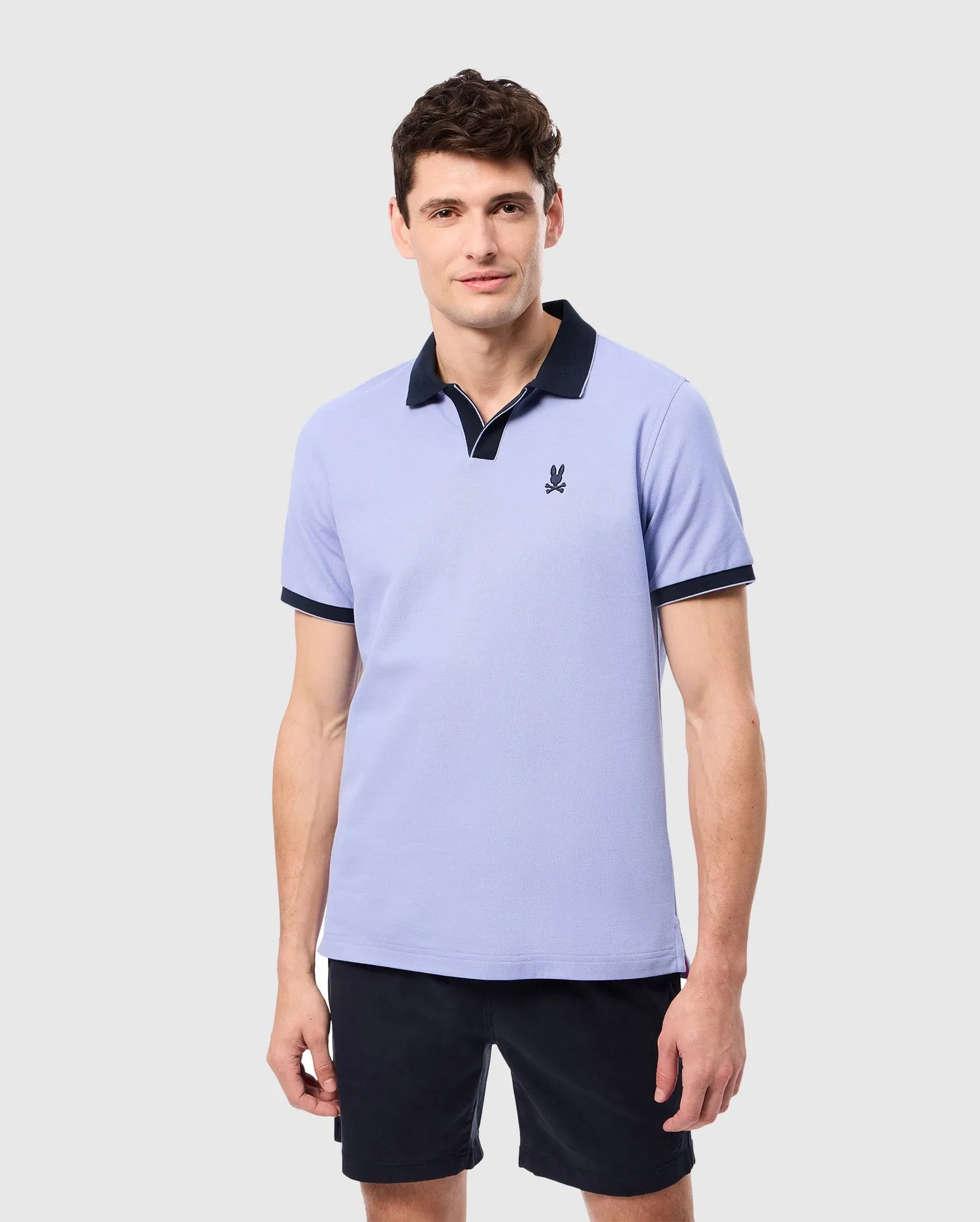 Richards Johnny Men's Collar Polo Shirt Cotton Pique - B6K641C200.