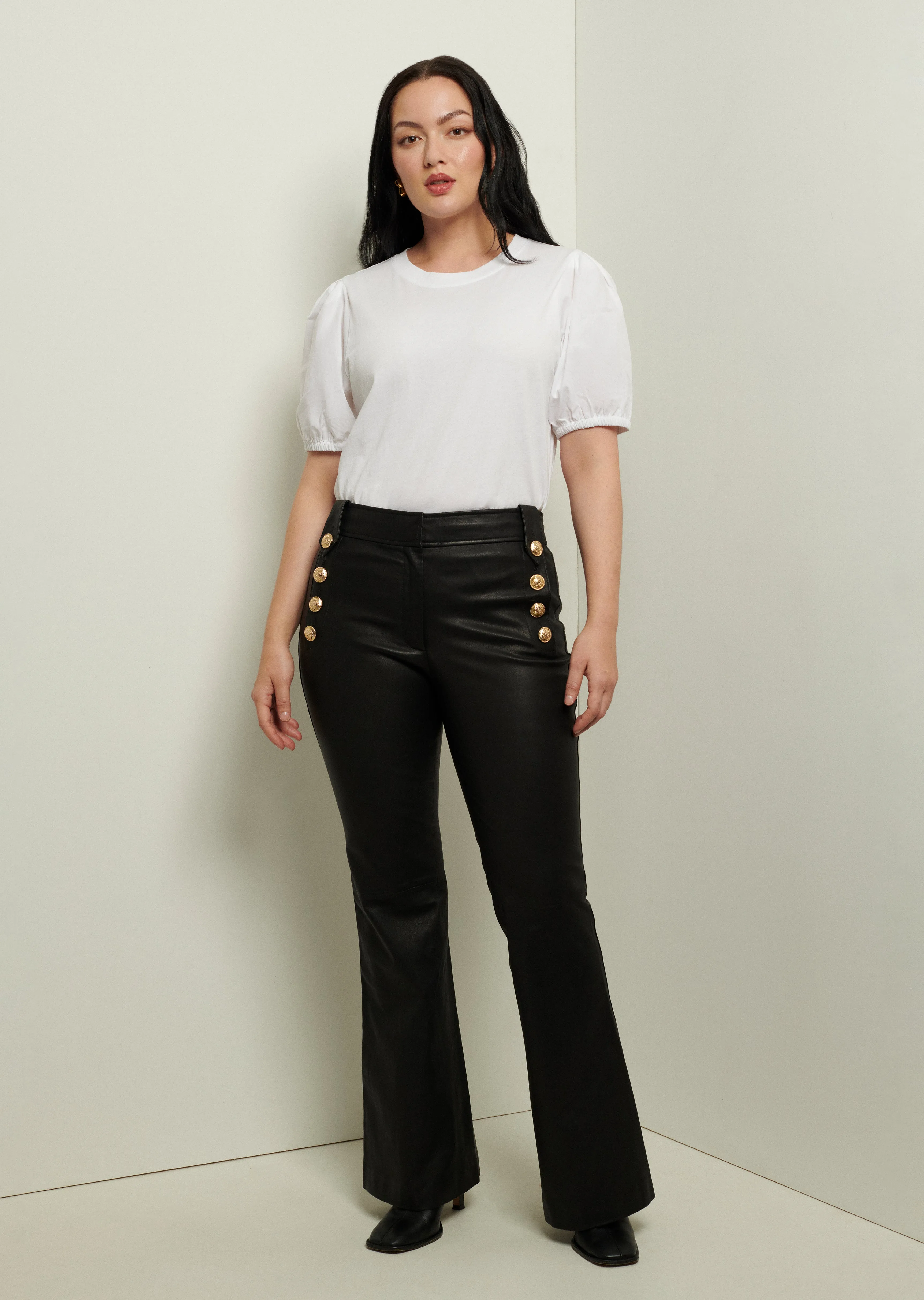 Robertson Flare Trousers - Black