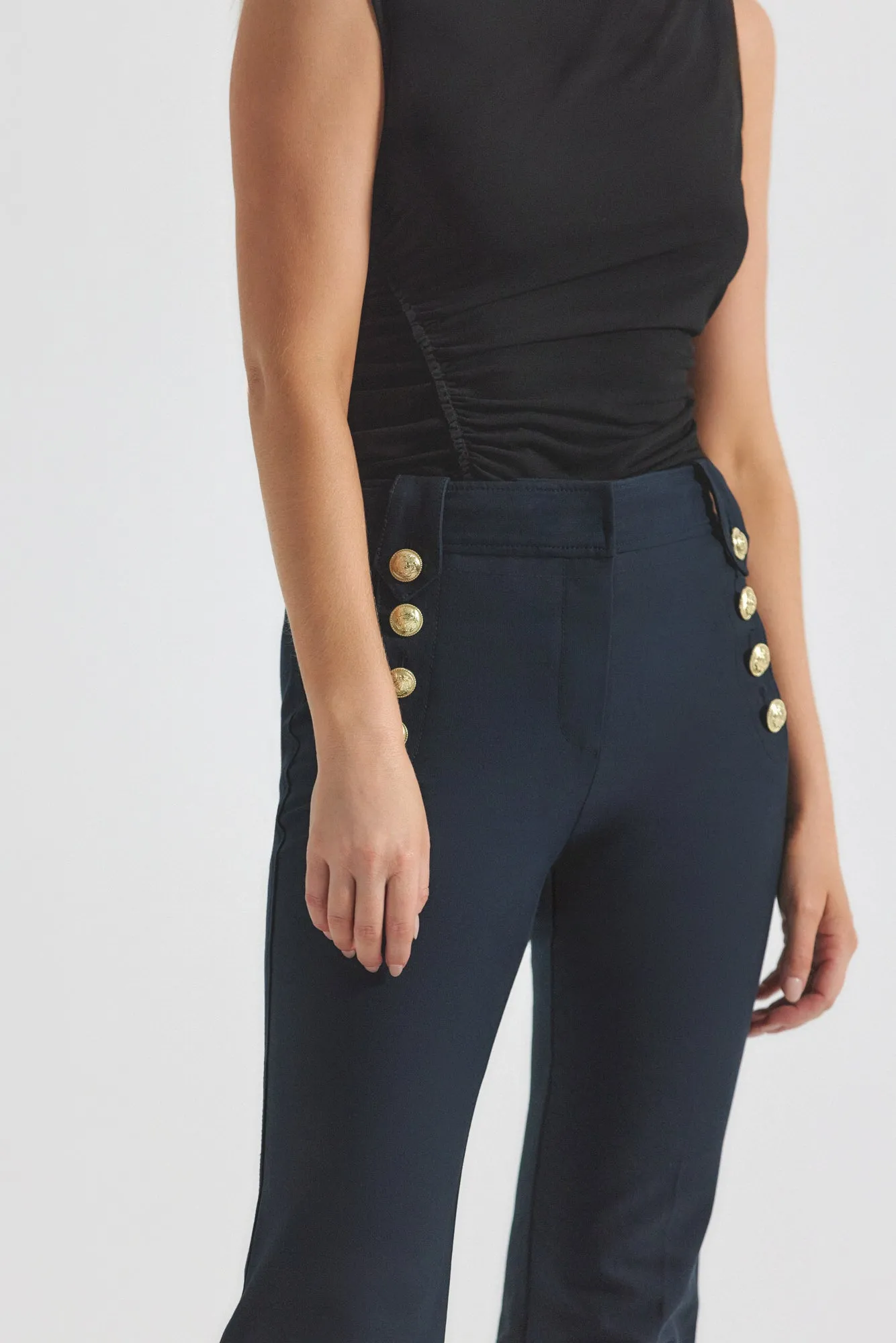 Robertson Flare Trousers - Midnight