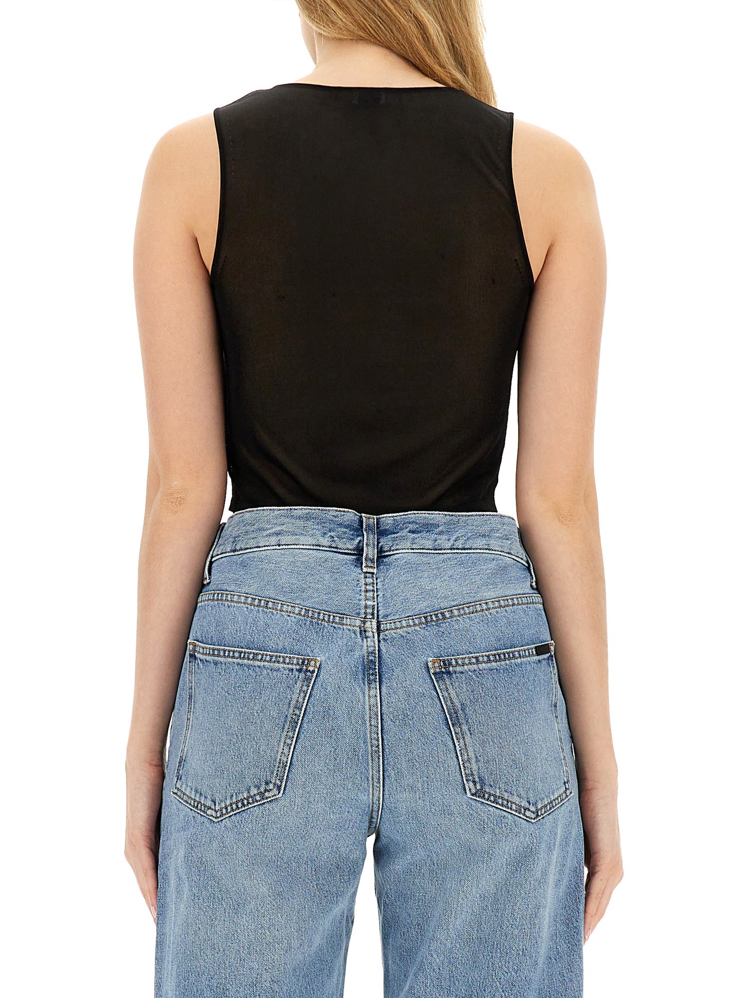 SAINT LAURENT    SHORT KNIT TANK TOP