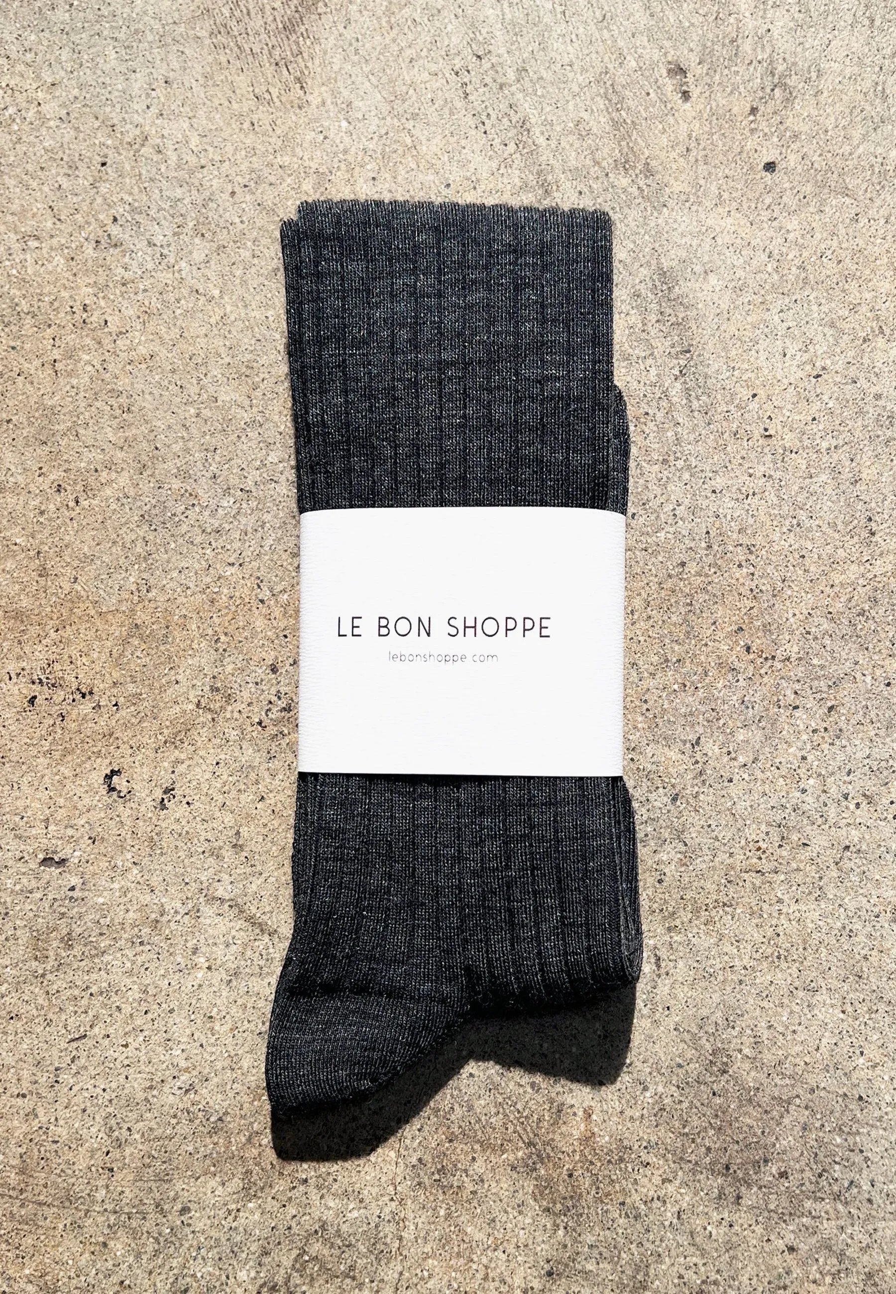 School Girl Socks - Charcoal Melange