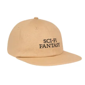 Sci Fi Fantasy Logo Hat Khaki Black