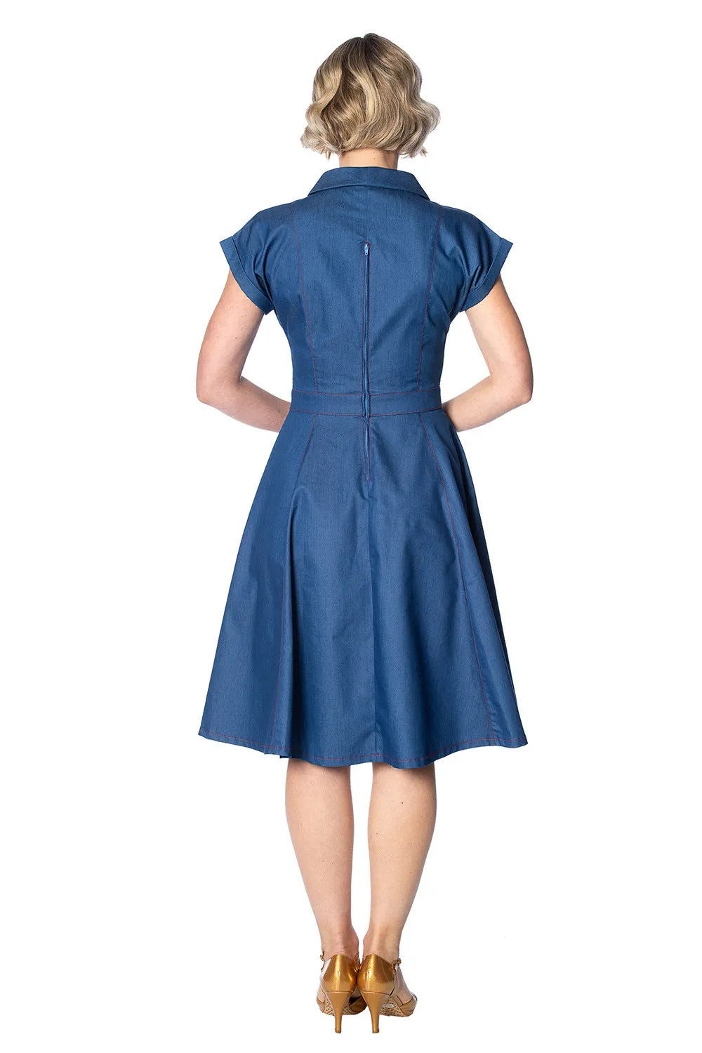 Vintage 50s Style Seaside Diner Dress