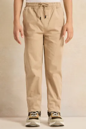 Senior Boys Beige Trousers