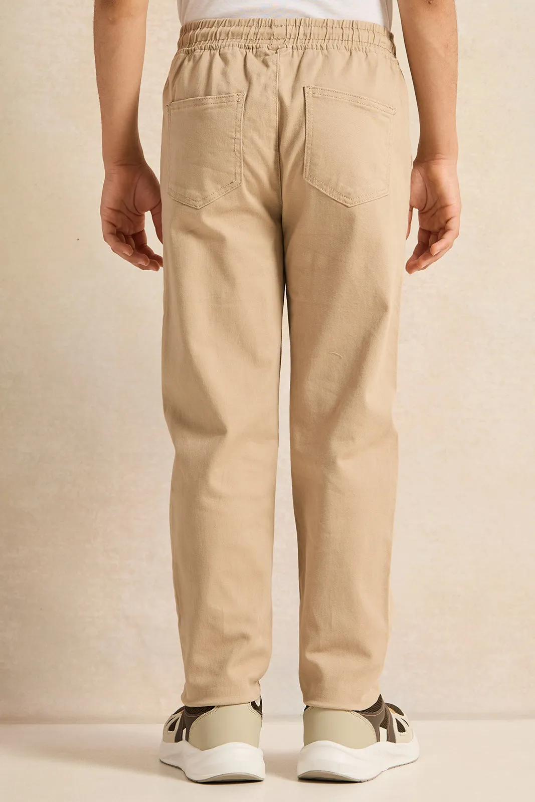 Senior Boys Beige Trousers