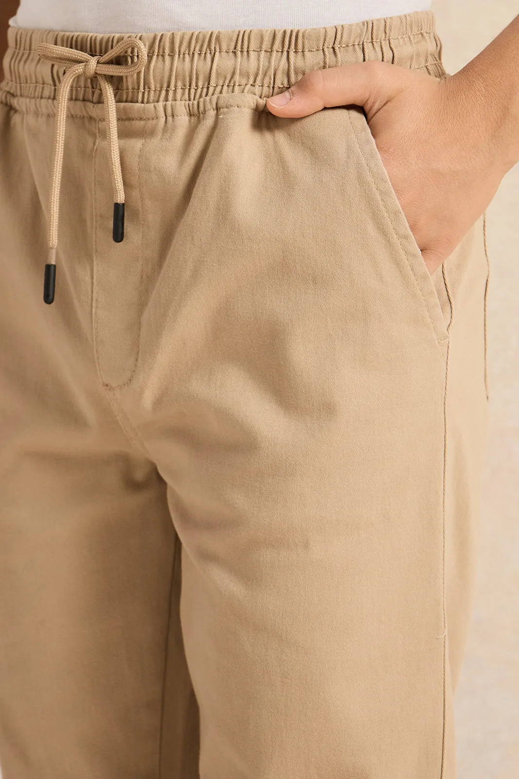 Senior Boys Beige Trousers