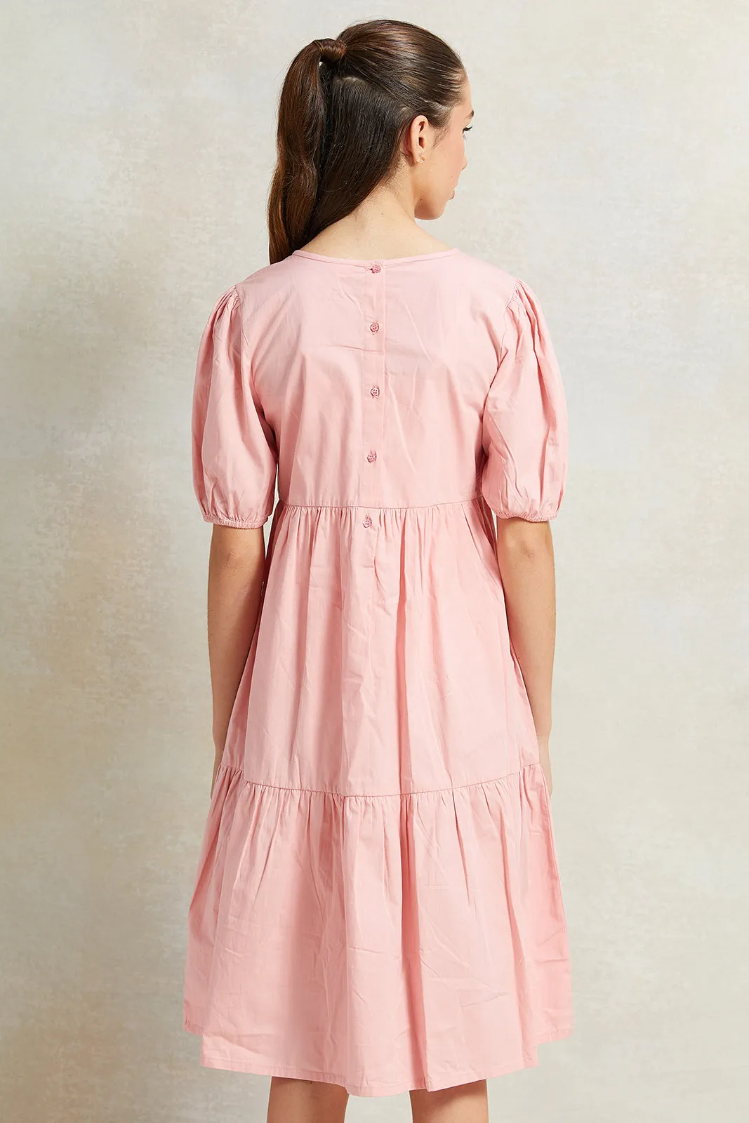 Senior Girls Pink  Dress