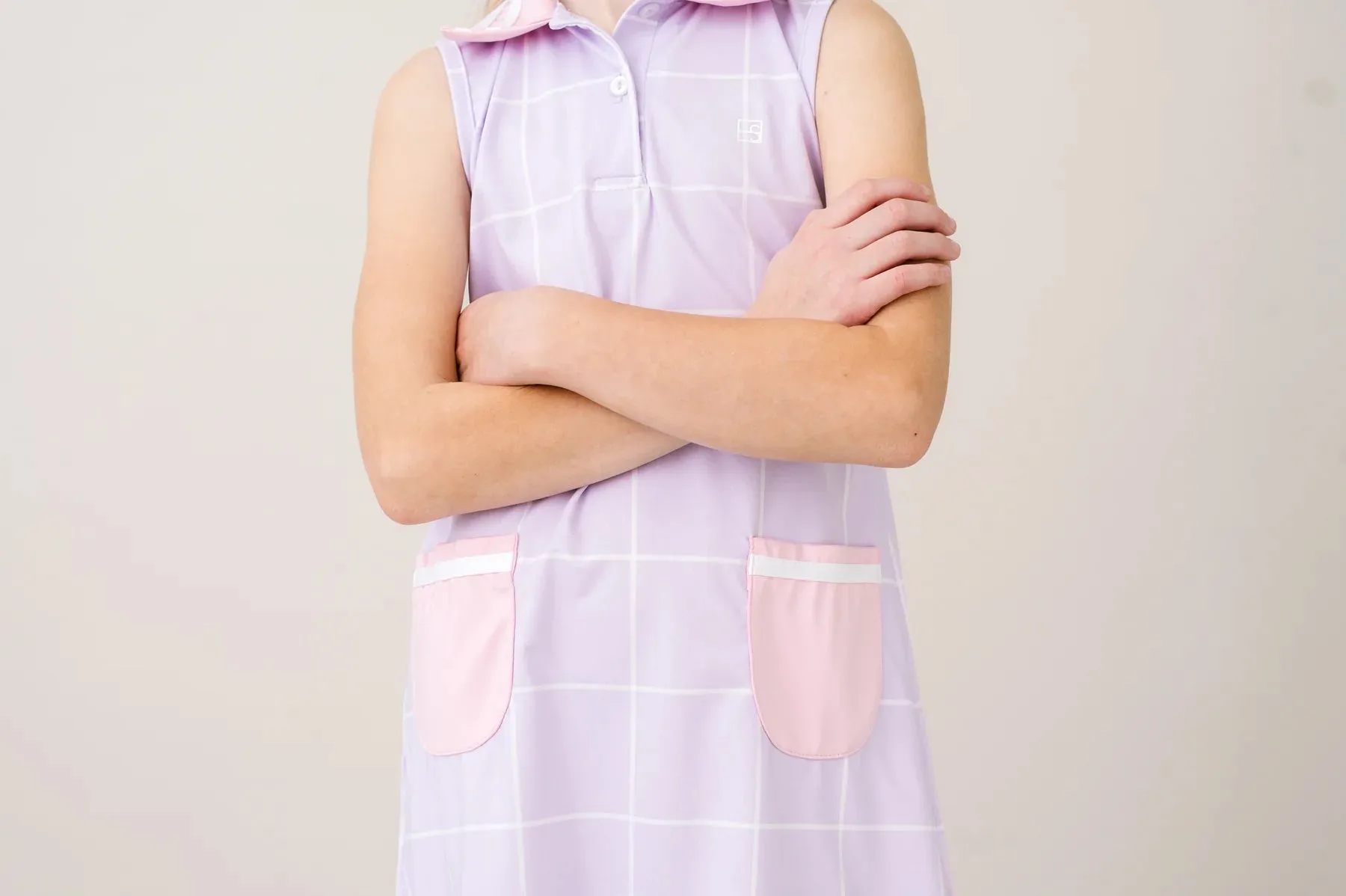 Serena Dress | Petal Purple Windowpane