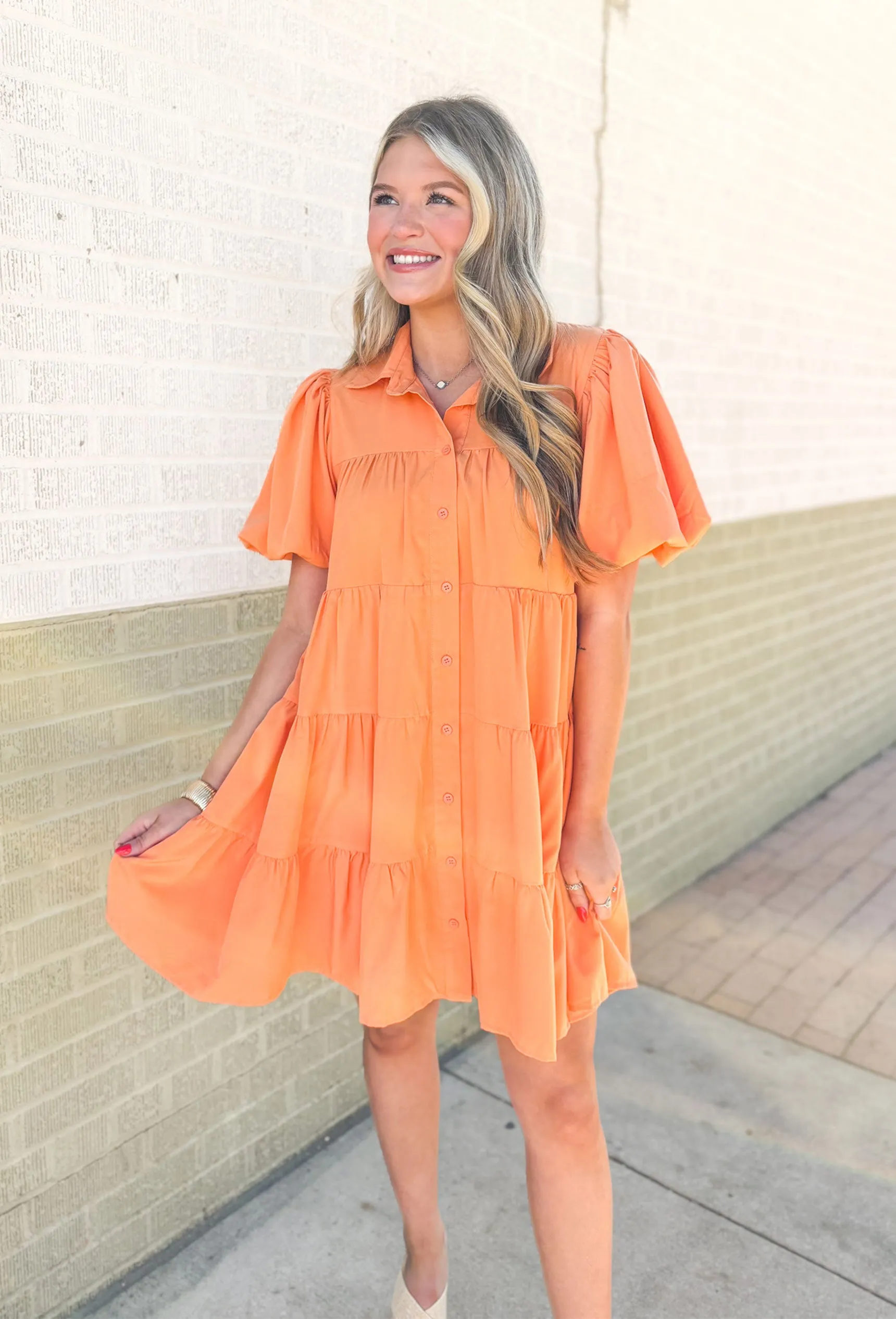 Apricot Serena Dress