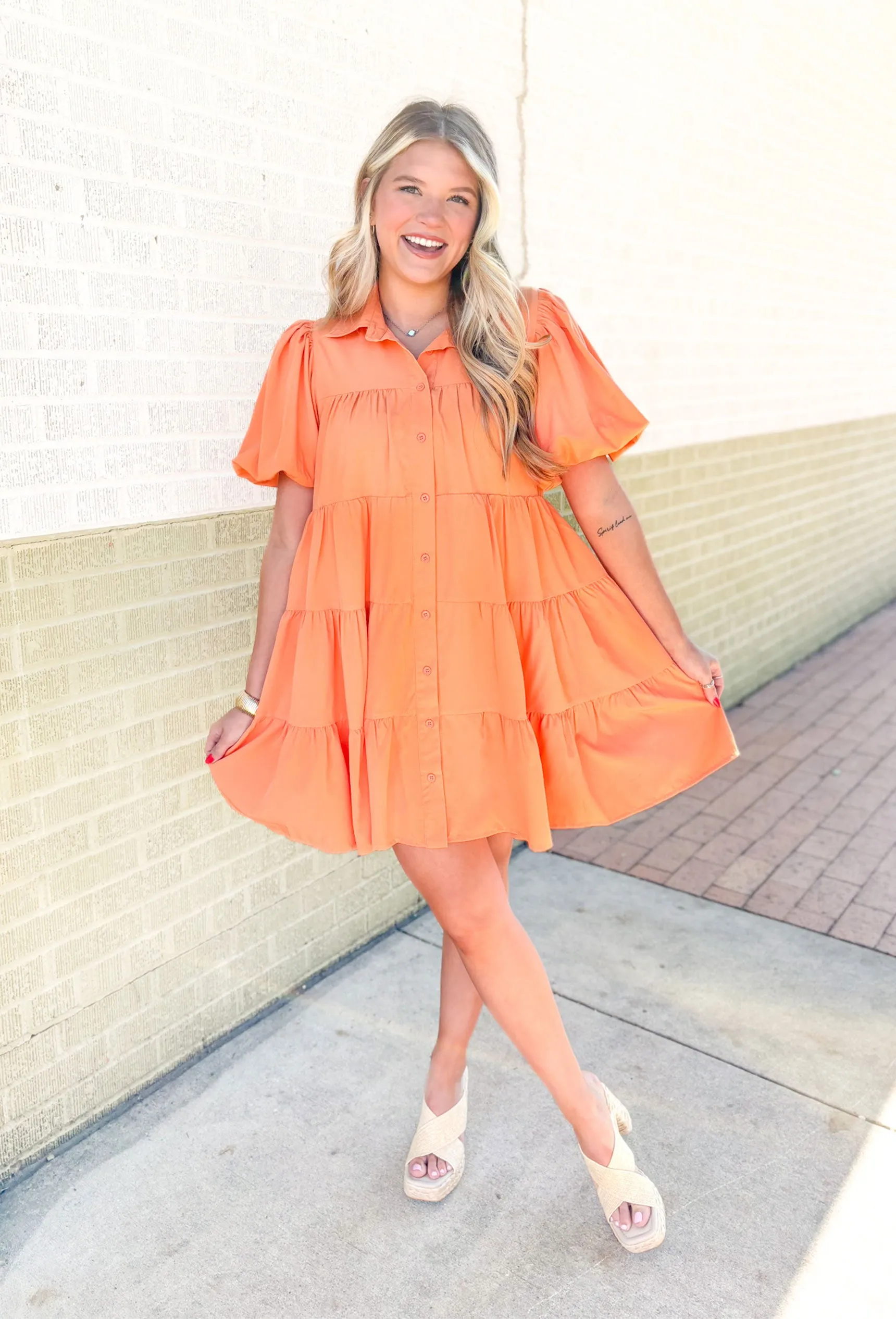 Apricot Serena Dress