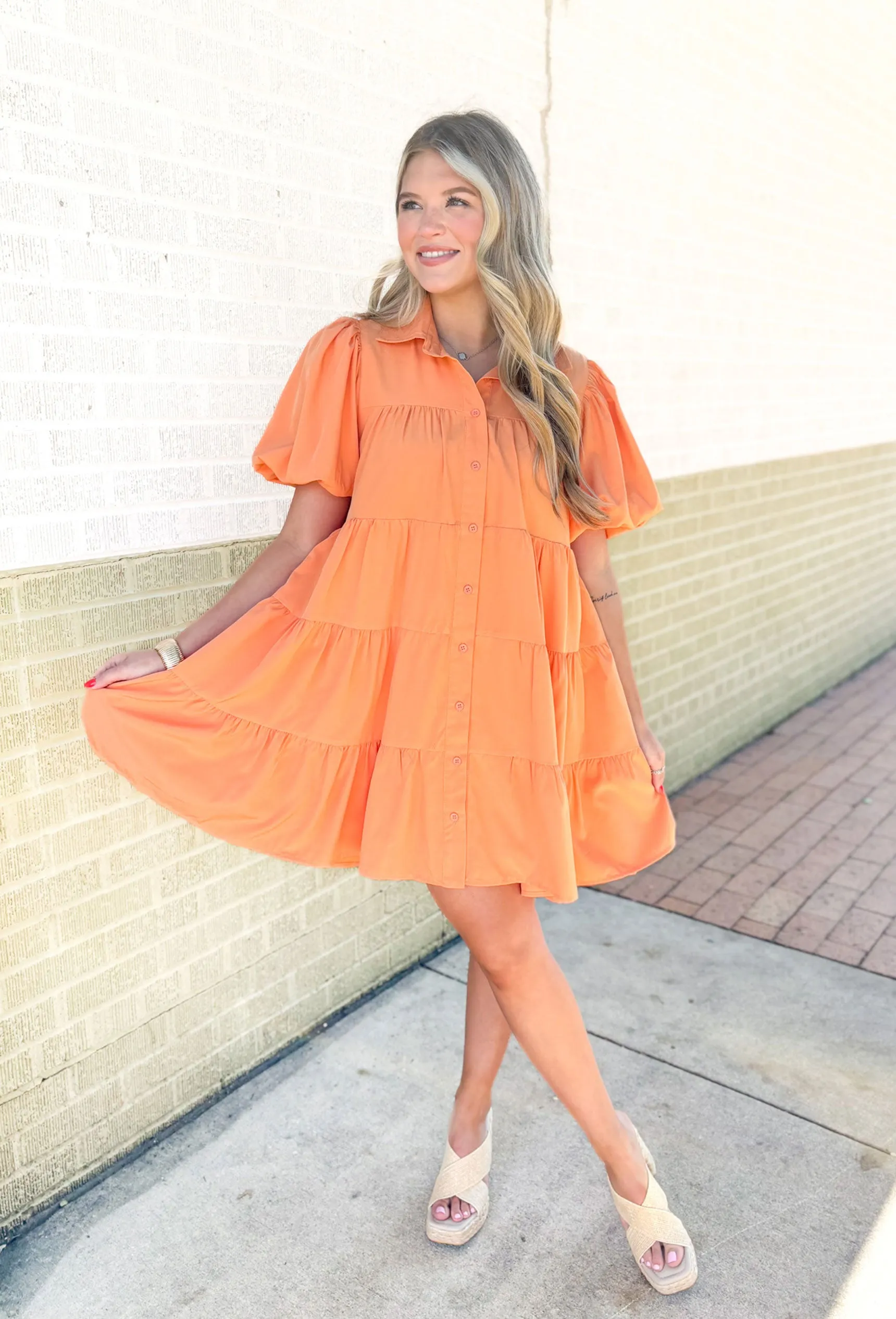 Apricot Serena Dress