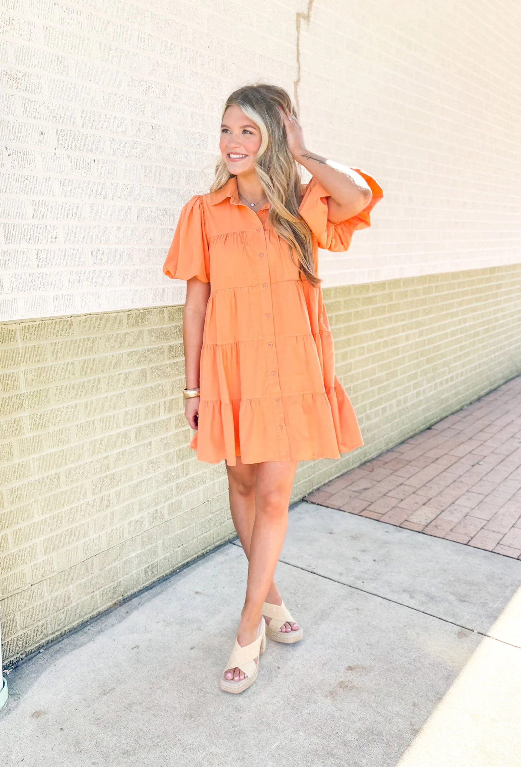 Apricot Serena Dress