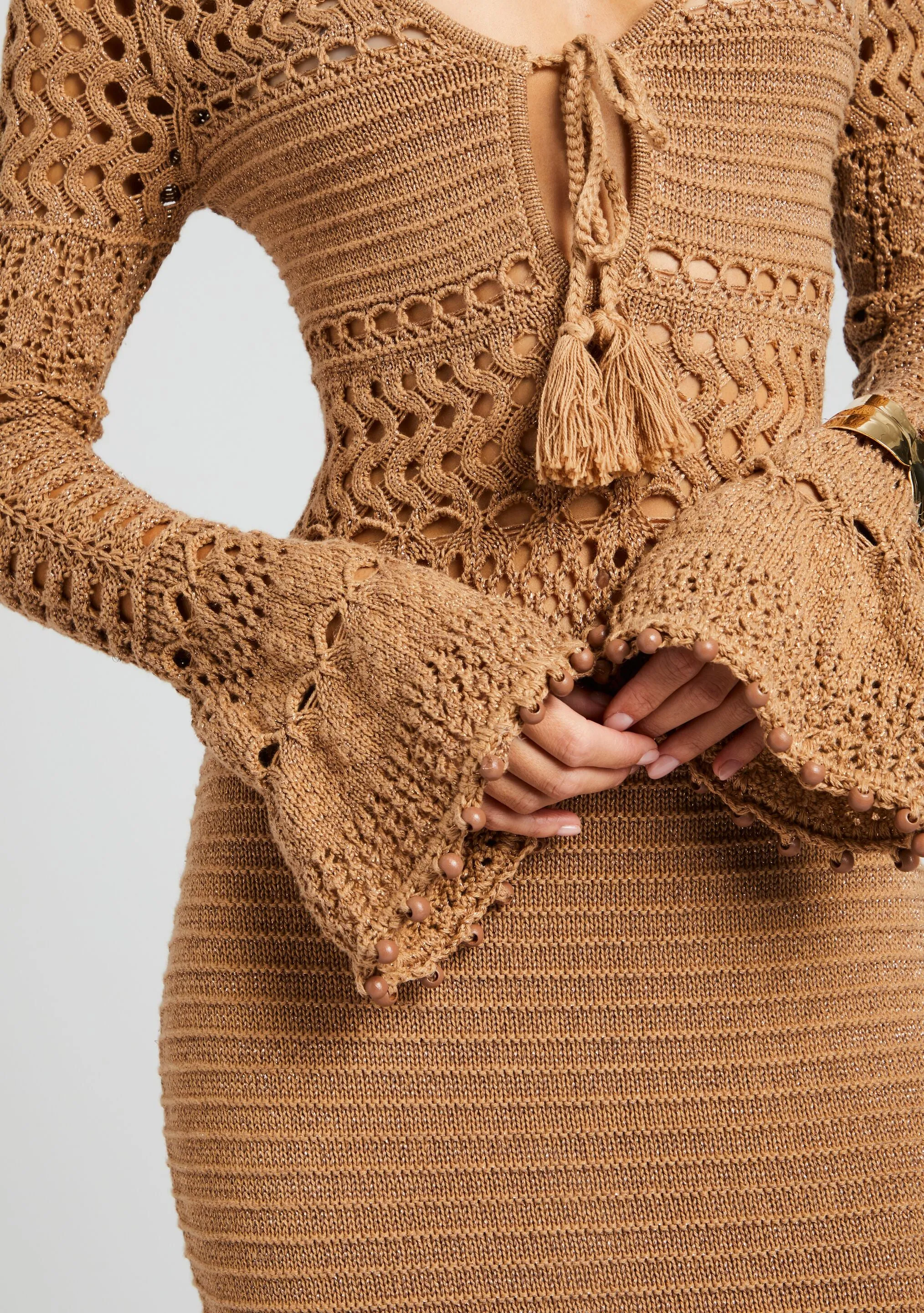 Sereno Knit Crochet Dress