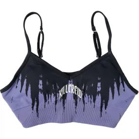 SHATTER SPORTS BRA - BLACK / LILAC