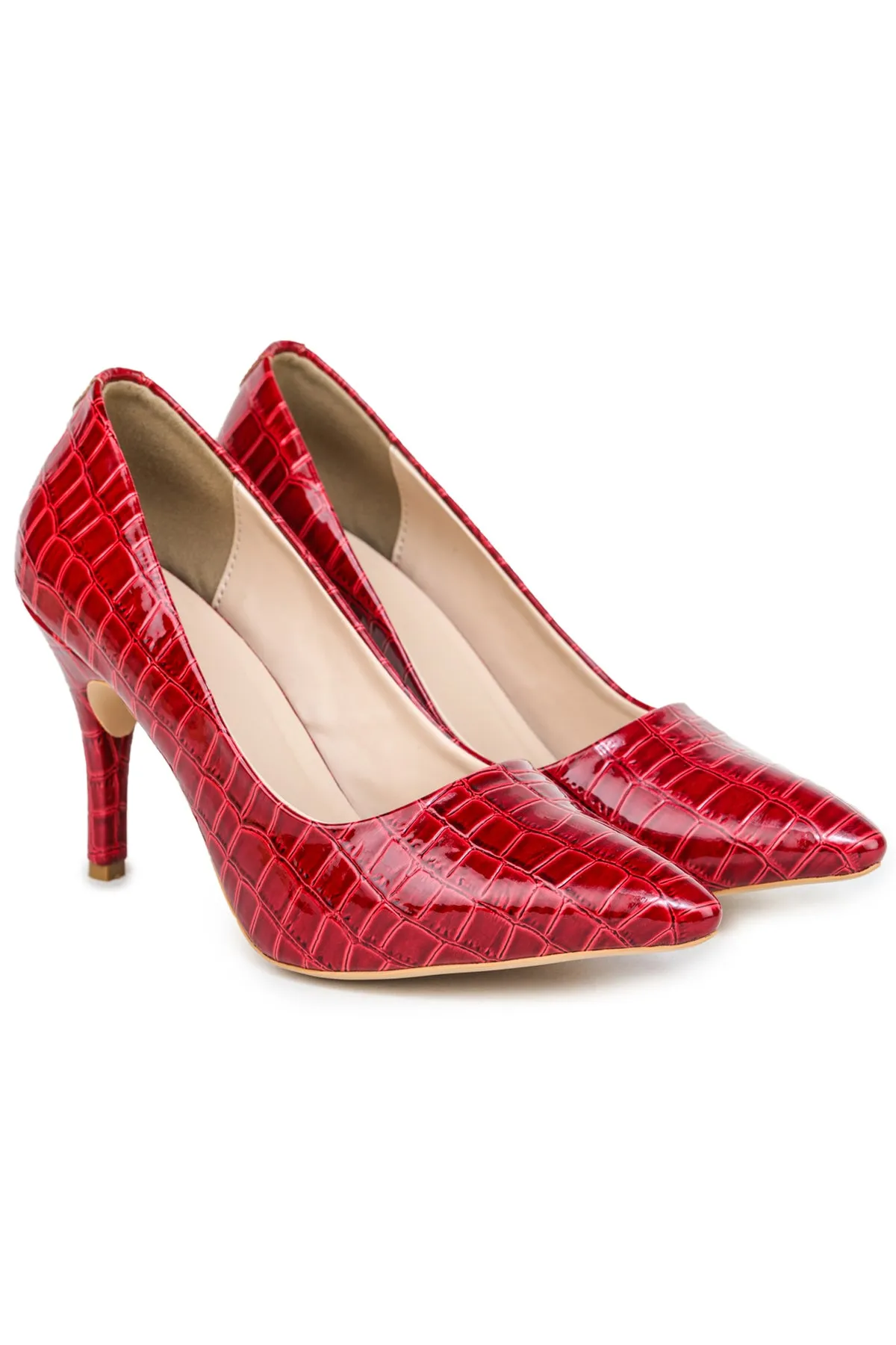 Shezone Red Women Heels