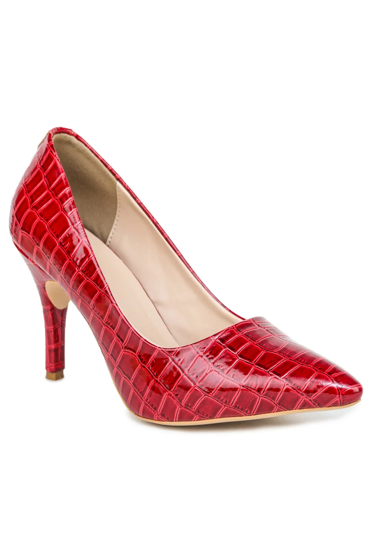 Shezone Red Women Heels