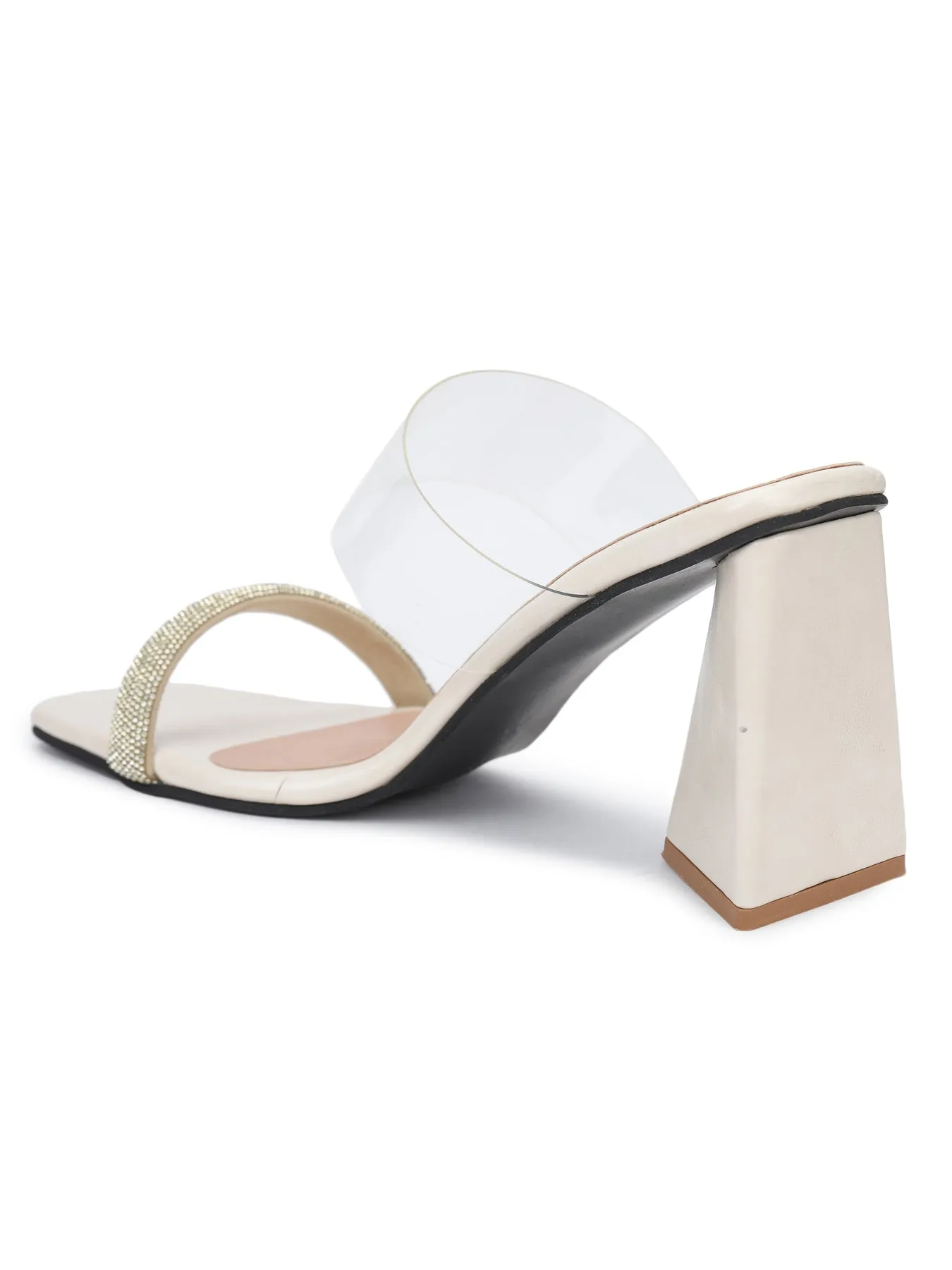 Shezone White Women Heels