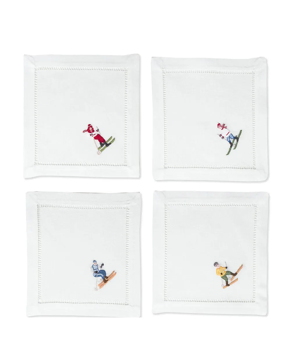 Skiers Cocktail Napkin Set