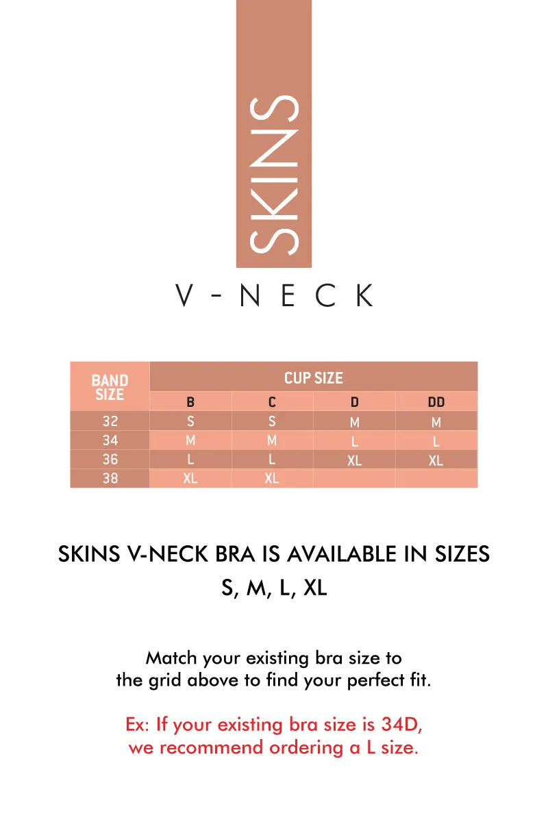 Skins V-Neck Bra