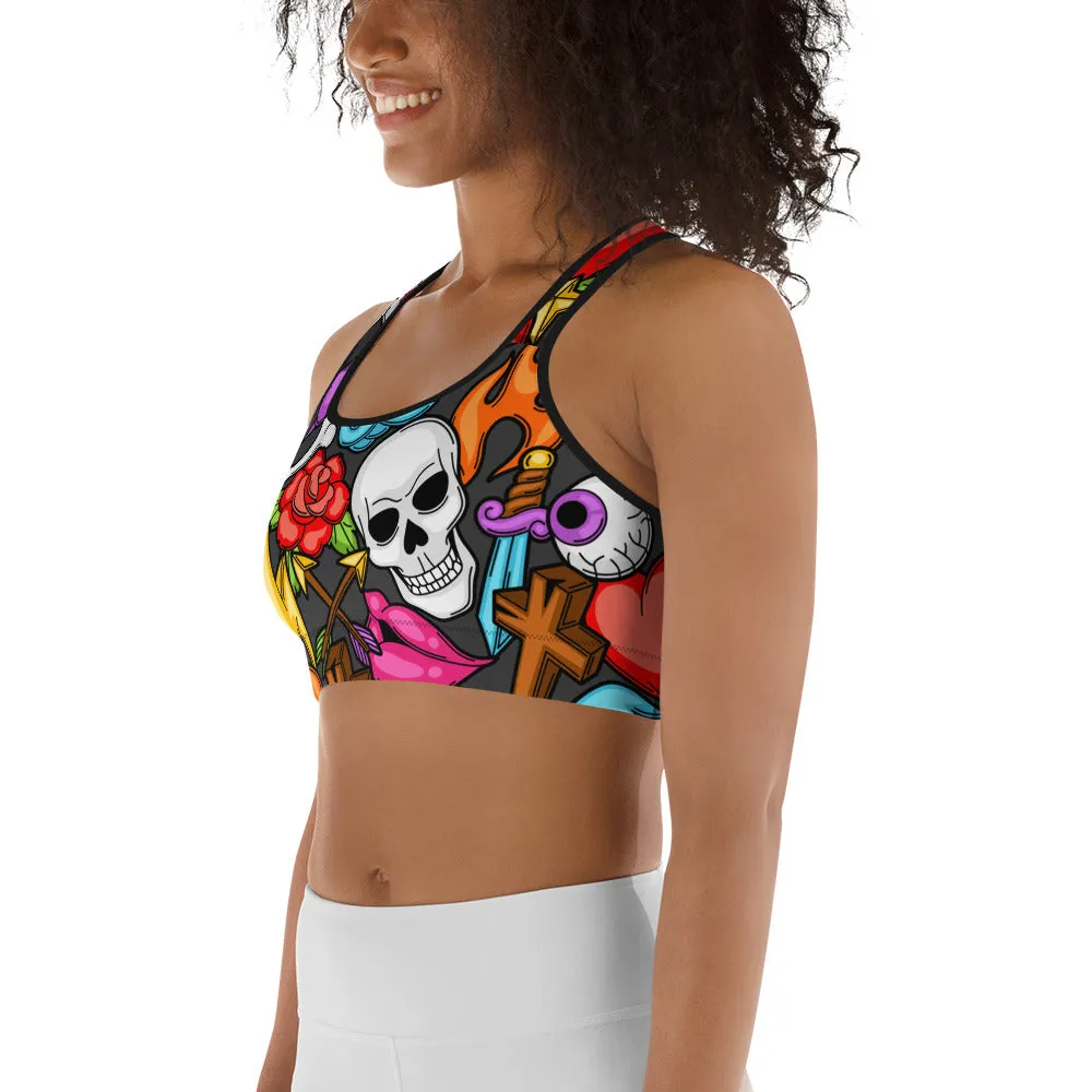 Skulls Sports Bra