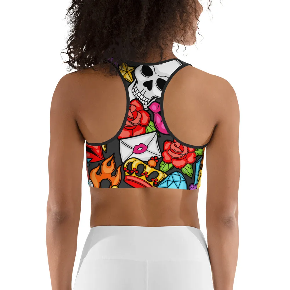 Skulls Sports Bra