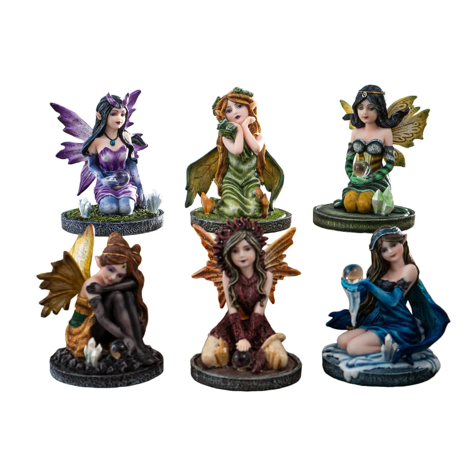 Small Crystal Fairy Figurine Set