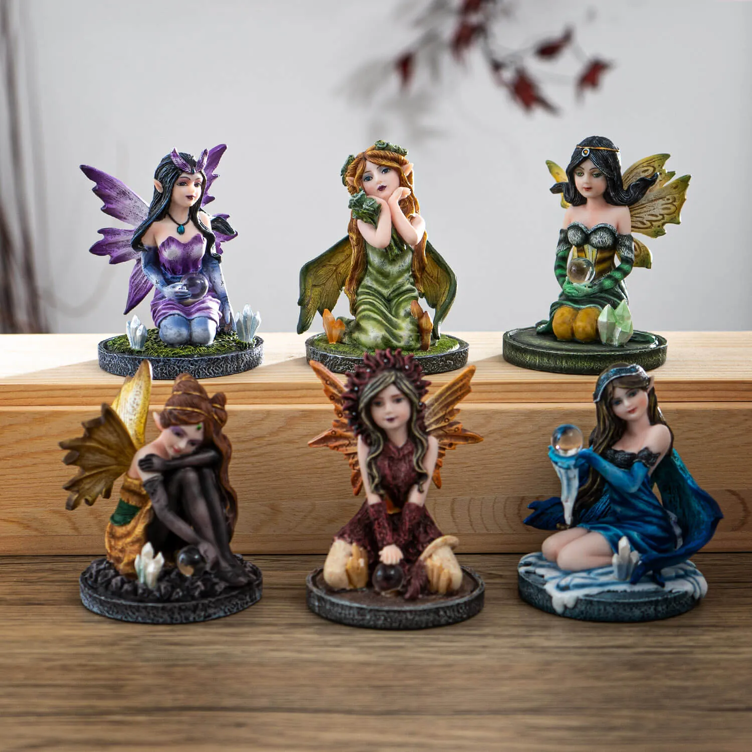 Small Crystal Fairy Figurine Set