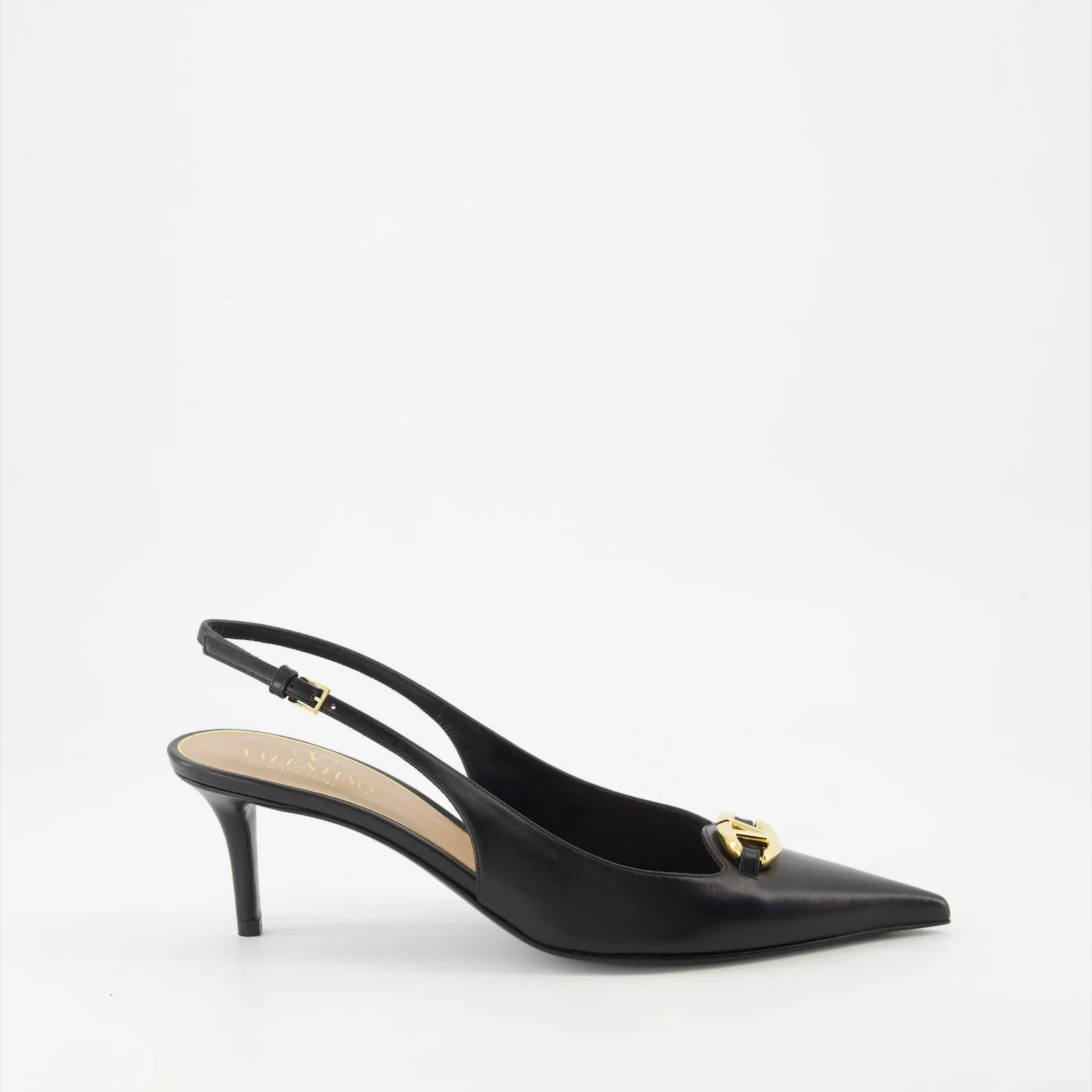 Smooth Leather VLogo The Bold Heels