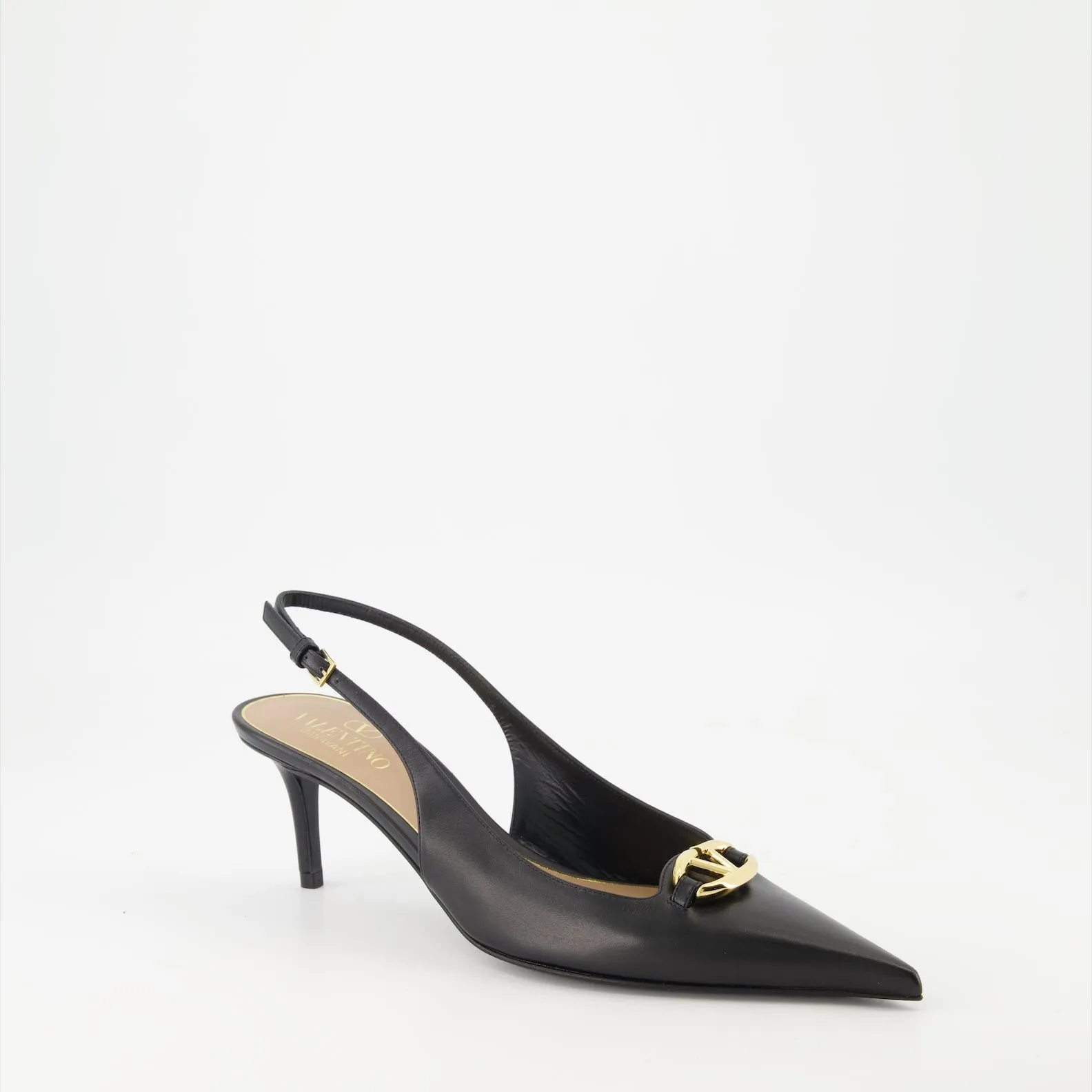 Smooth Leather VLogo The Bold Heels