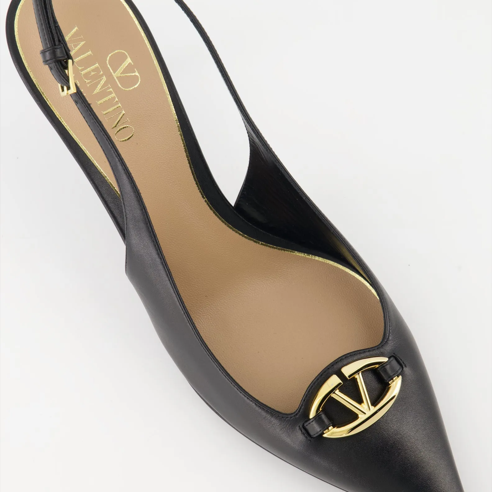 Smooth Leather VLogo The Bold Heels