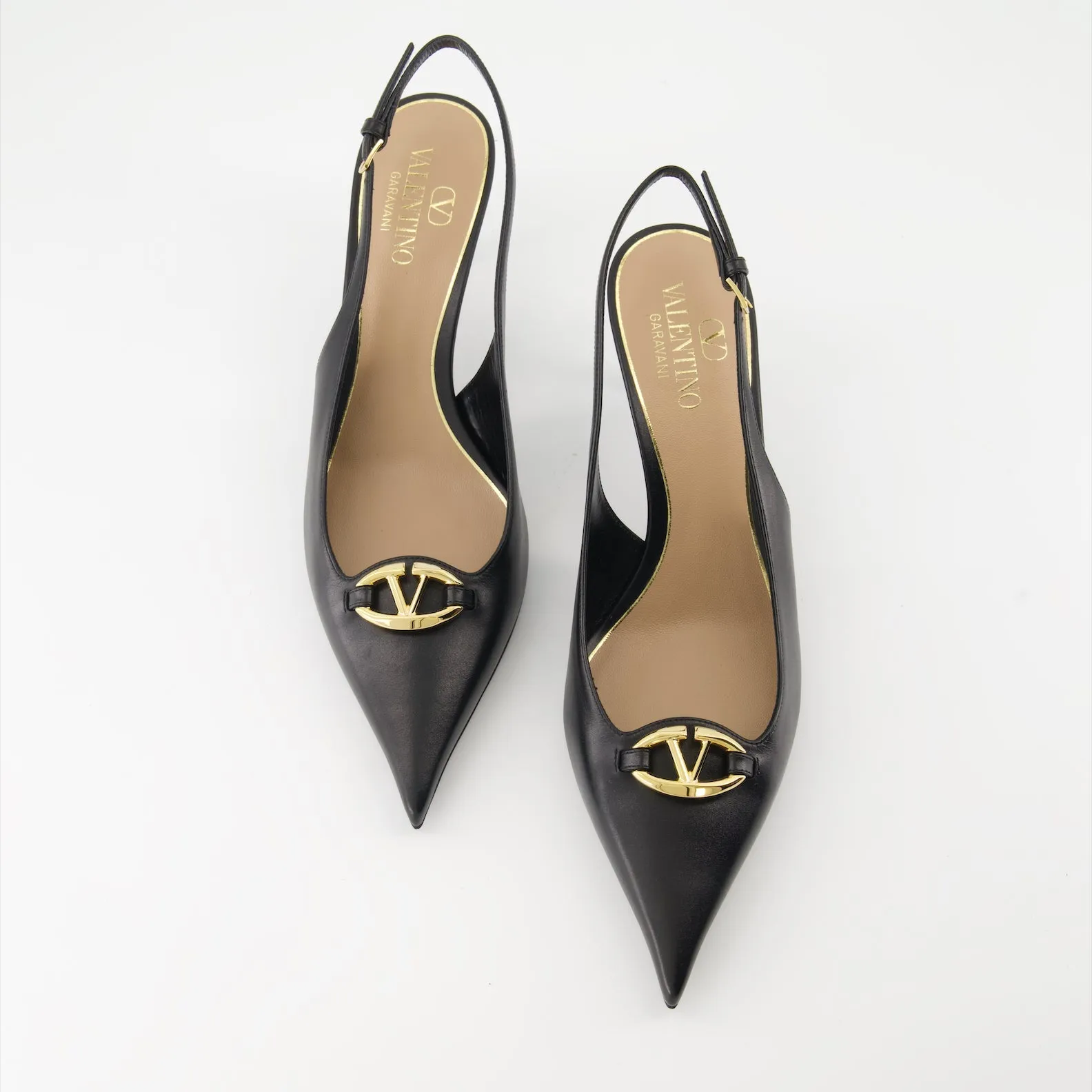 Smooth Leather VLogo The Bold Heels