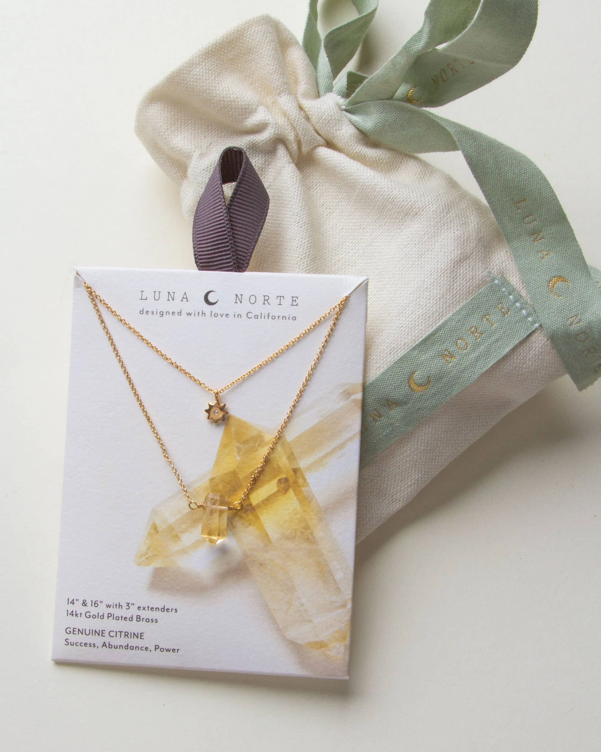 Sol Necklace Set with Citrine