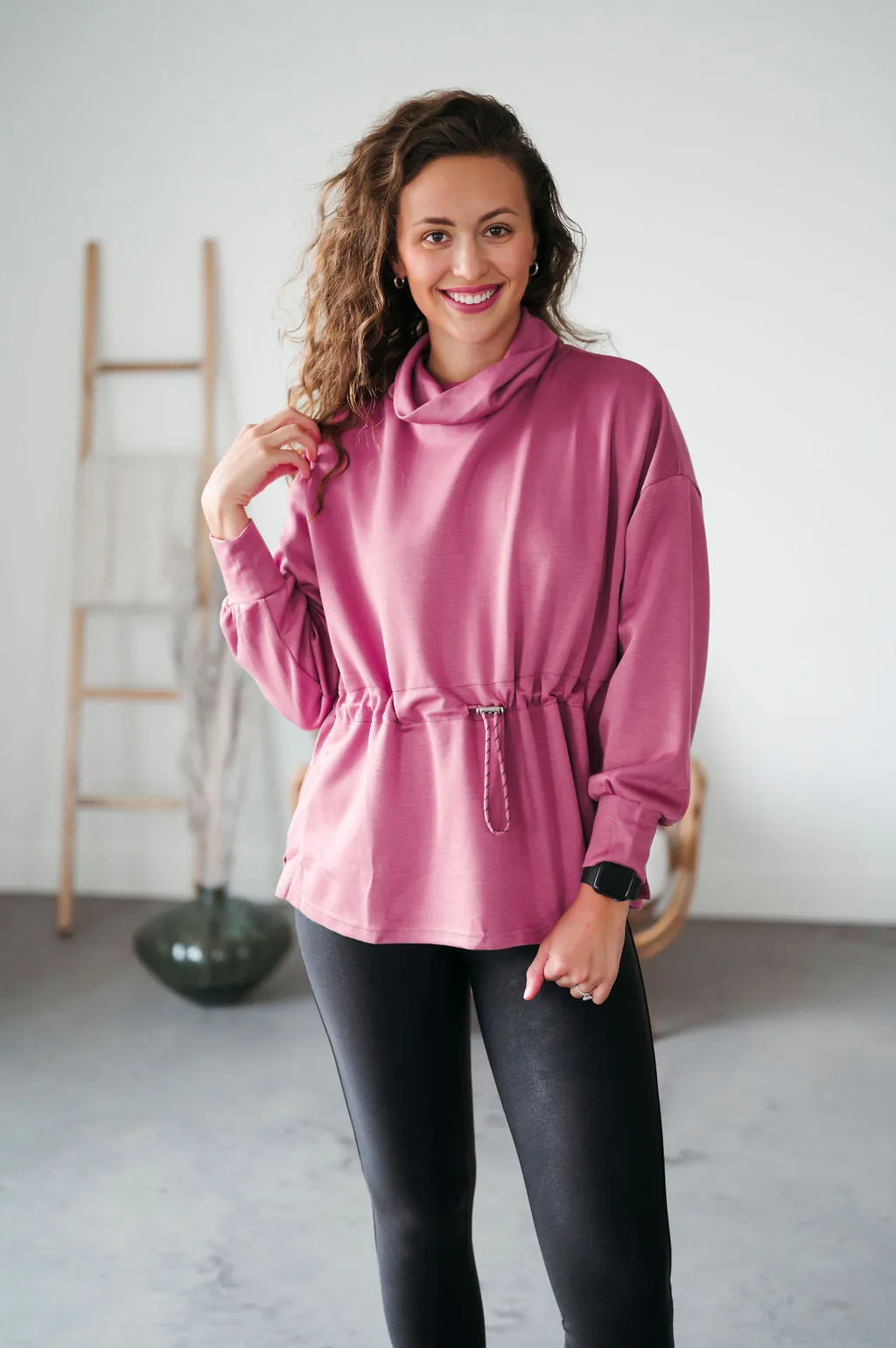 Sophey Cinched Waist Sweatshirt