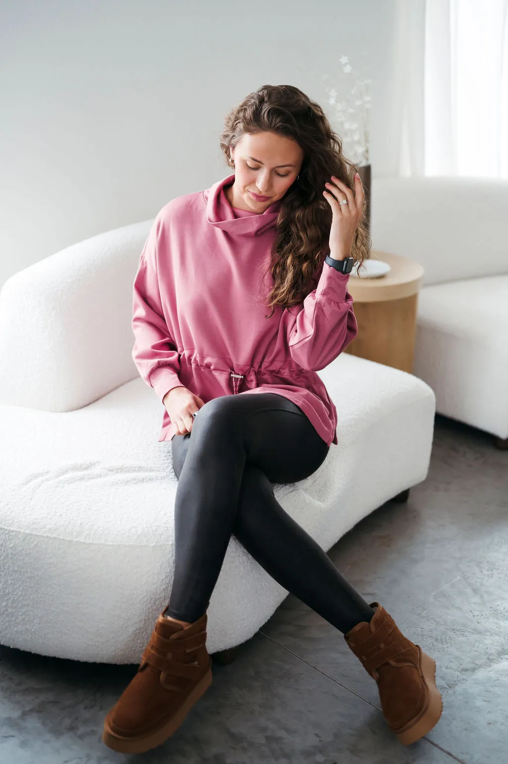 Sophey Cinched Waist Sweatshirt