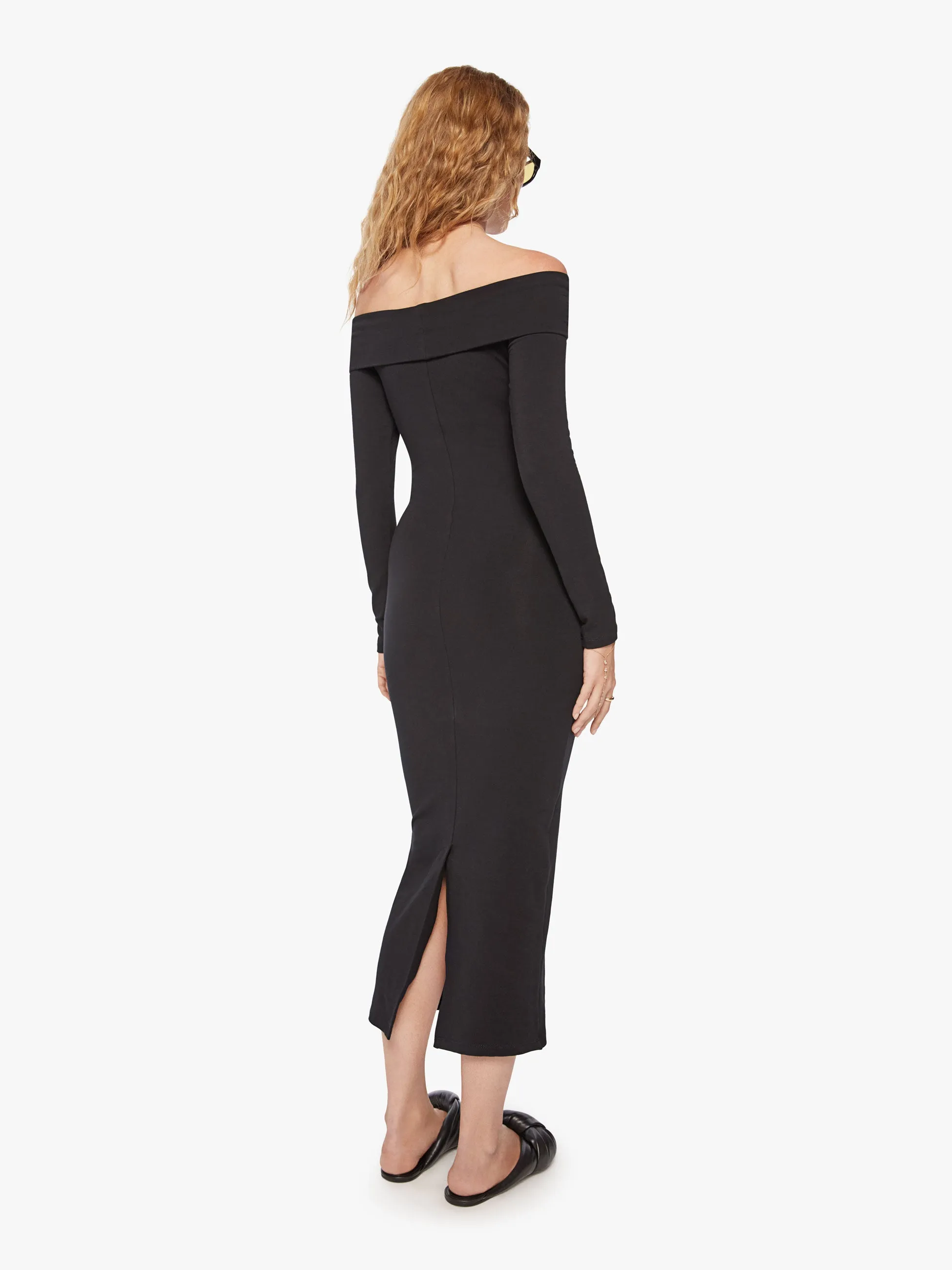 SPRWMN Off Shoulder Dress - Black