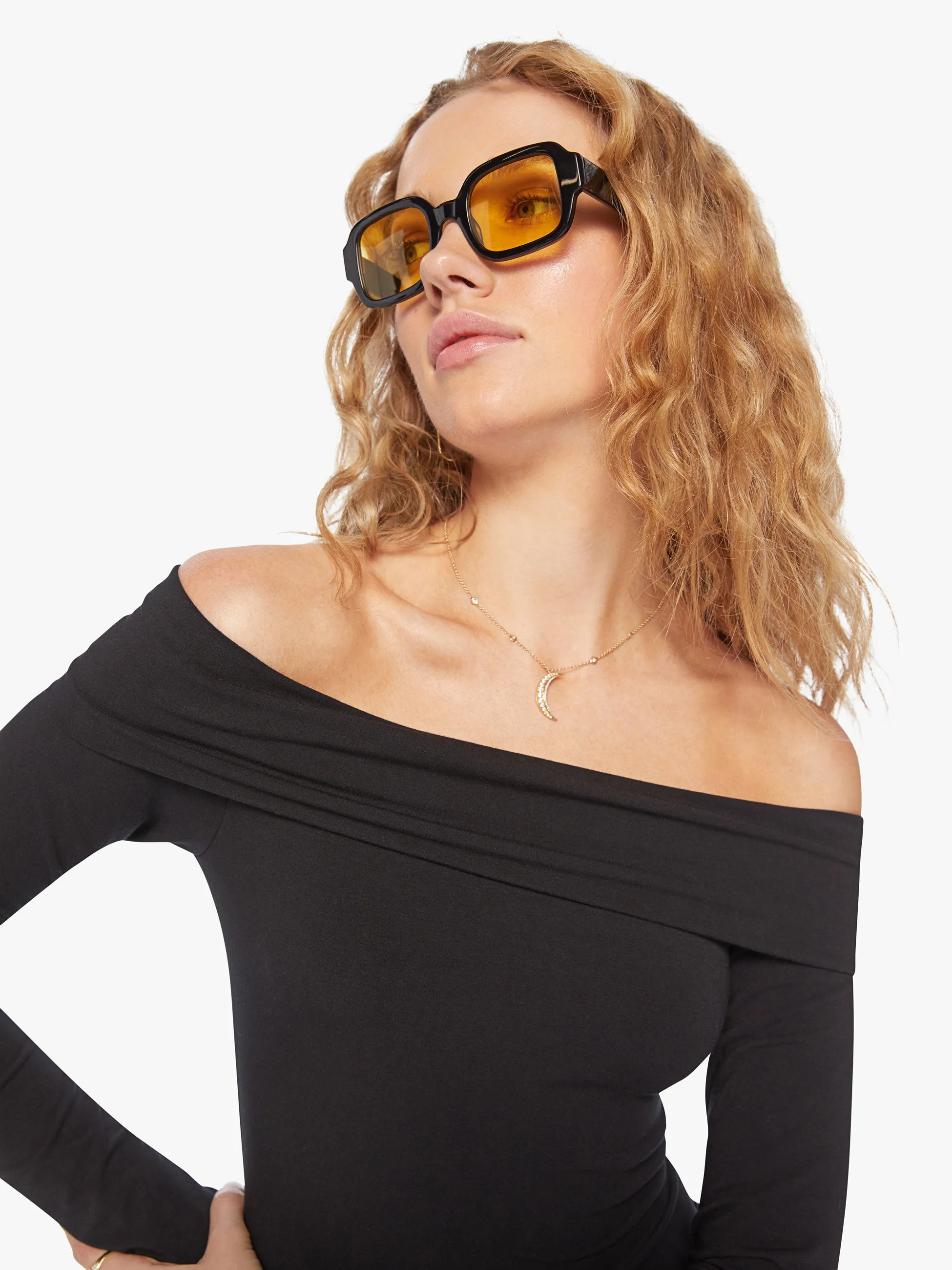 SPRWMN Off Shoulder Dress - Black