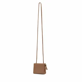 --Square mini brown bag-